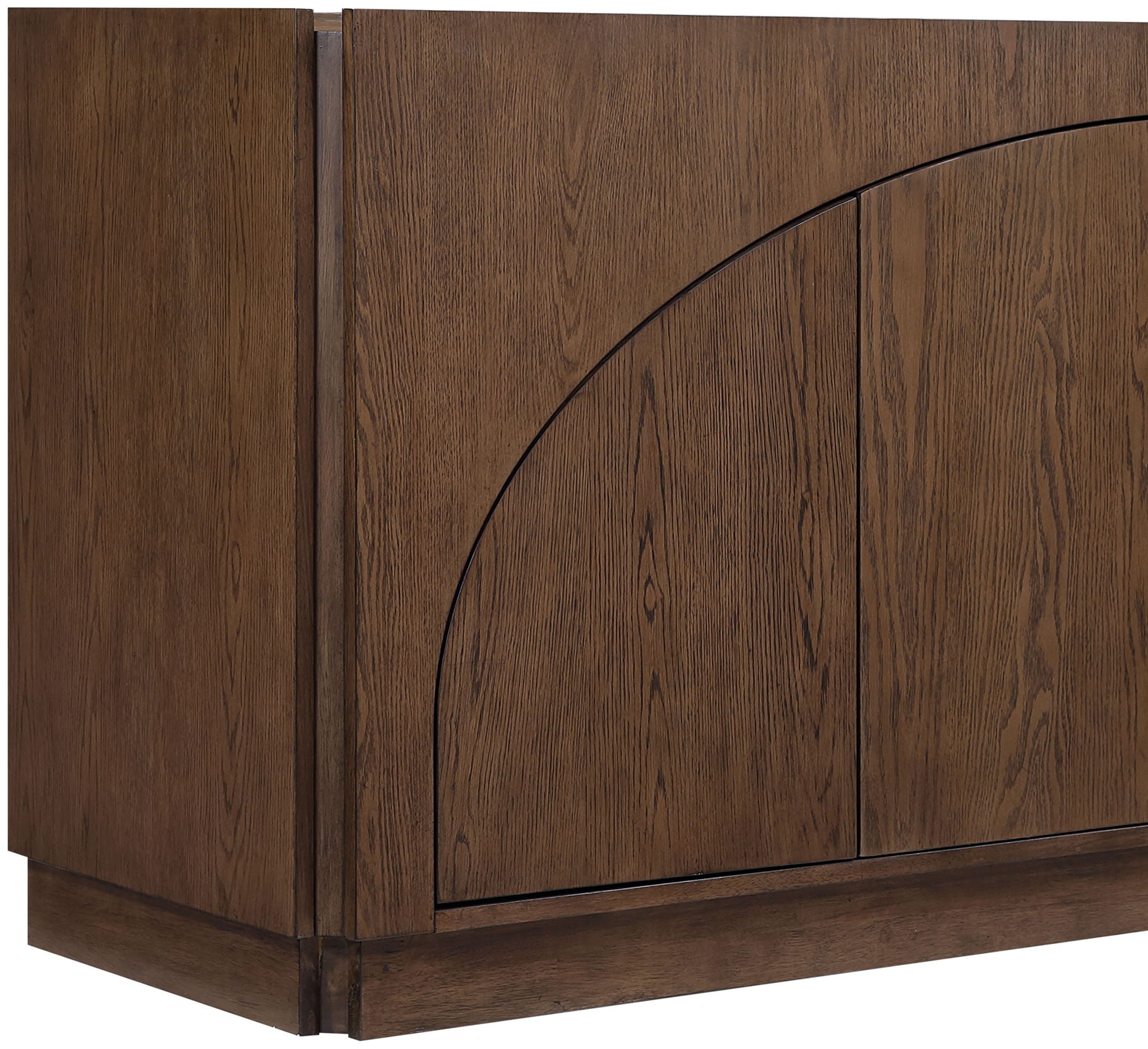 Everson - Oak Veneer And Solid Wood Sideboard/Buffet - Brown