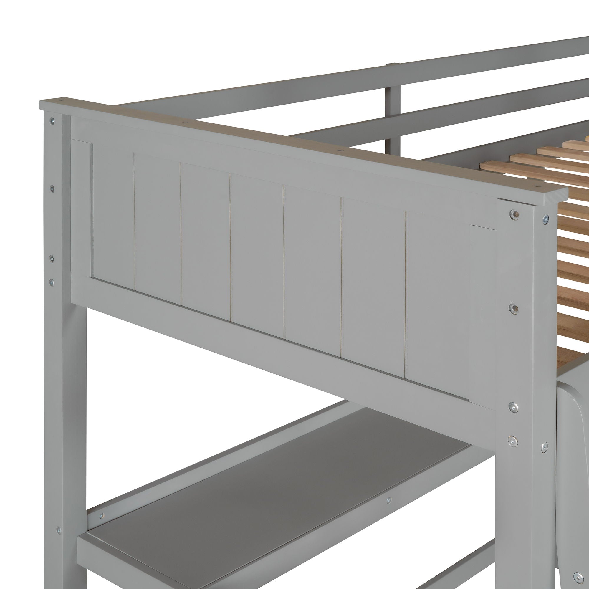 Loft Bed With Drawers With Desk And Shelves