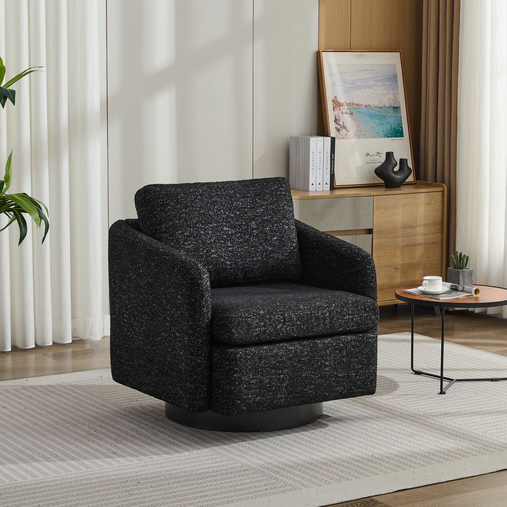 Swivel Accent Chair, 360 Degree For Living Room