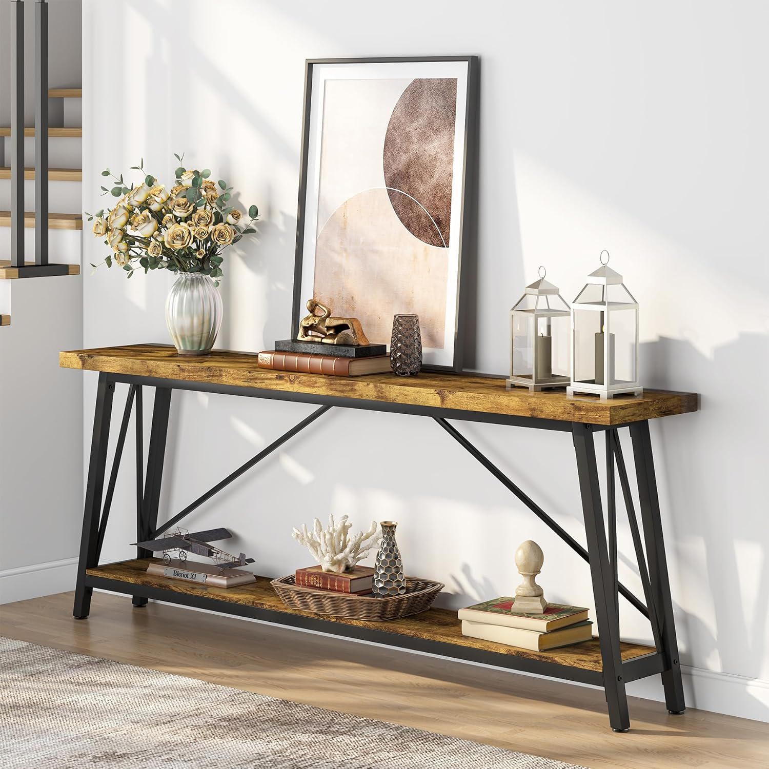 Sofa Table With Frame Extra Long Entryway Console