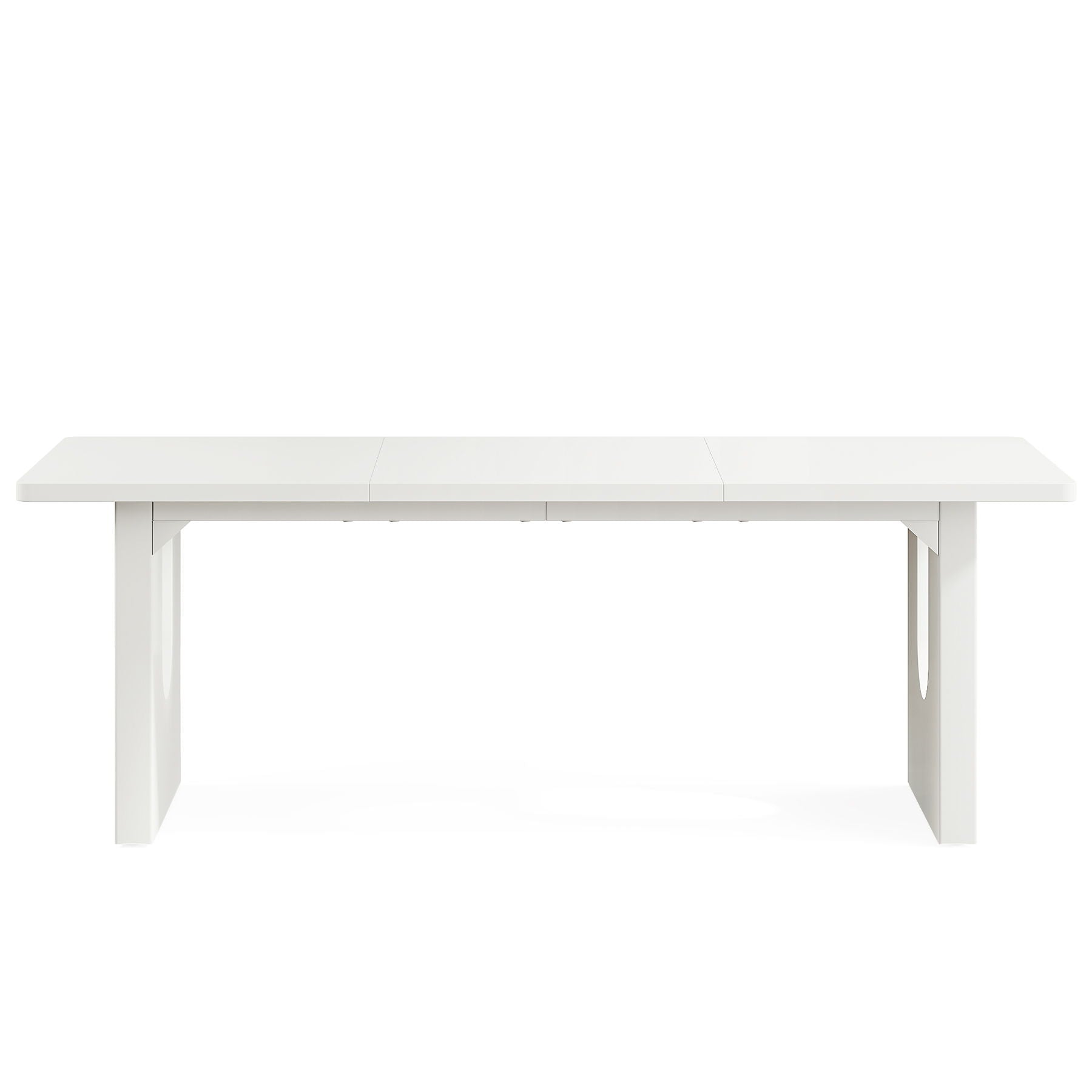 Rectangular Dining Table For 6 - 8 People With Pedestal Base