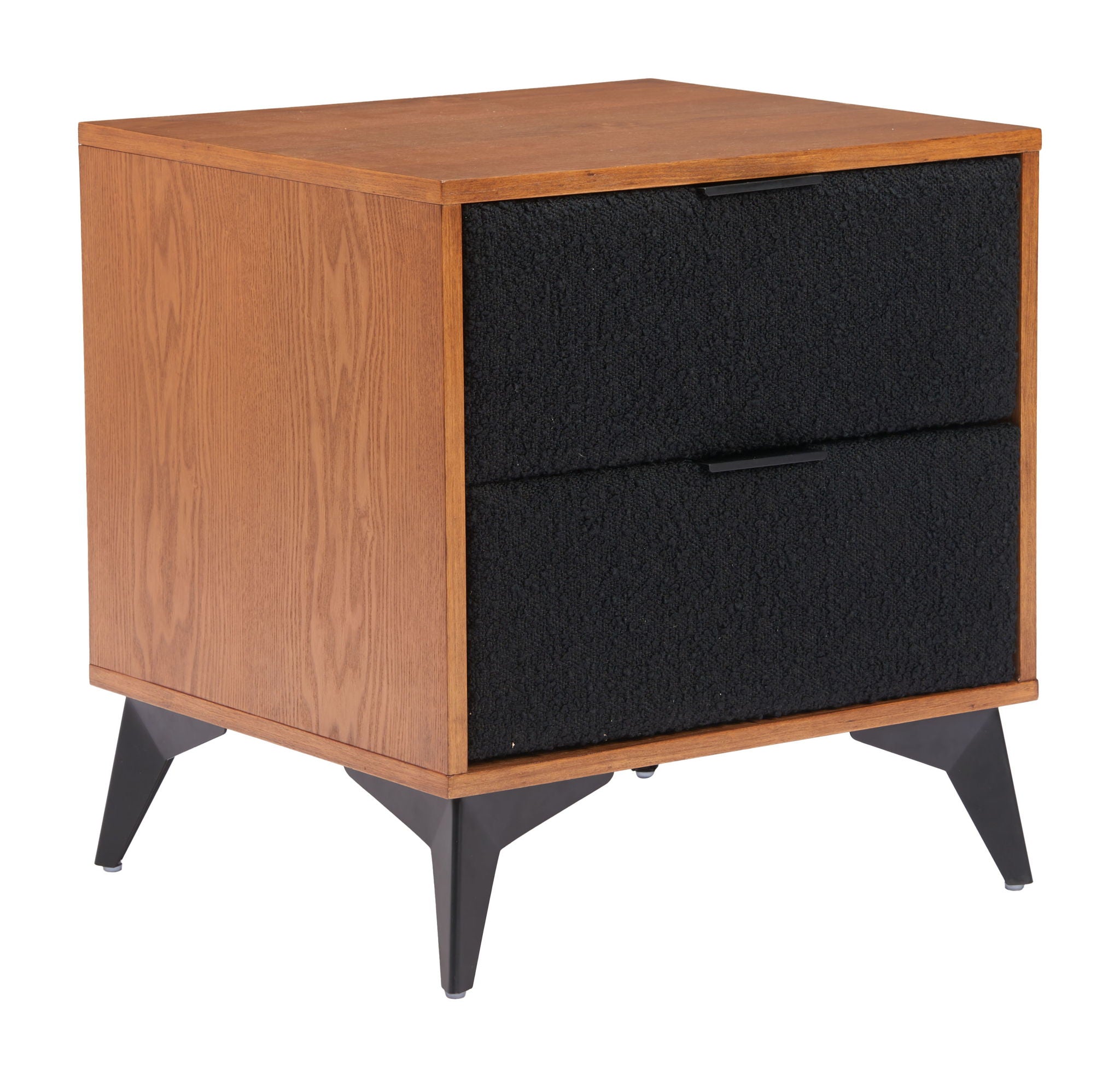 Zarif - Nightstand - Black / Walnut