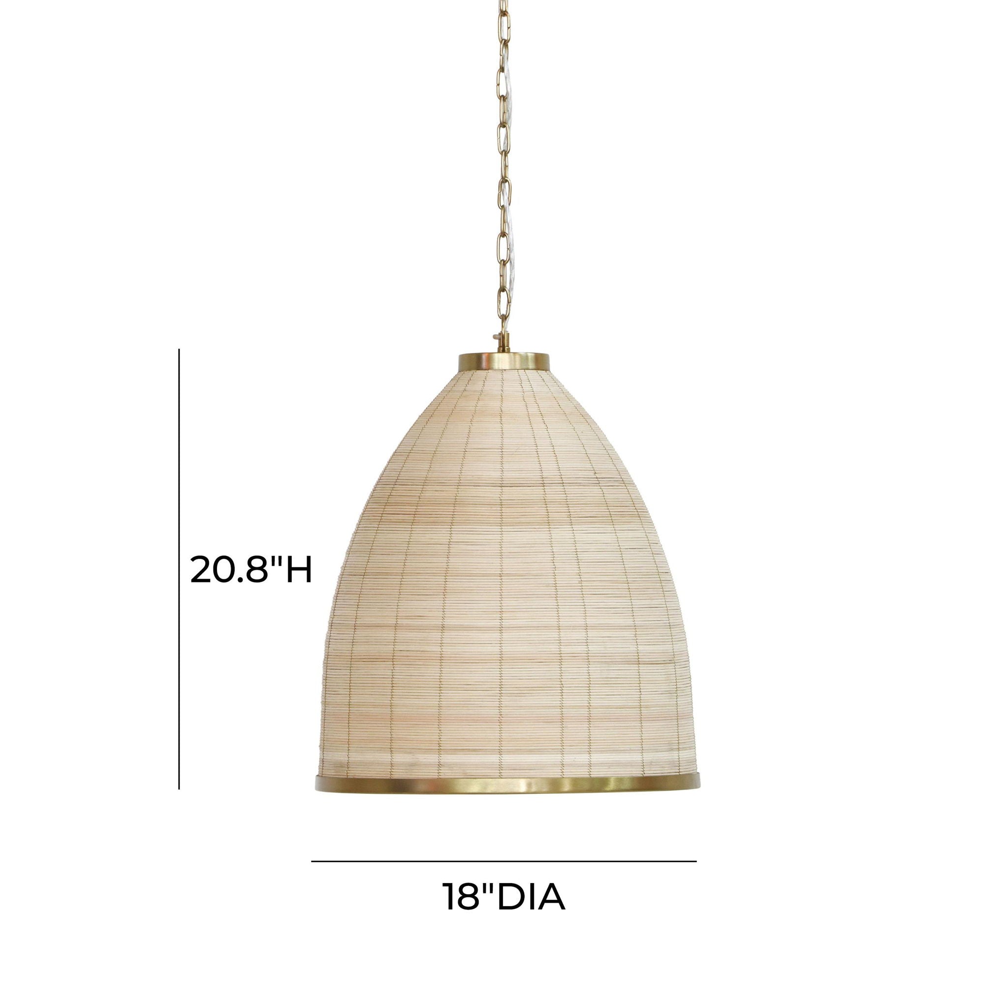Kelsey - Rattan Pendant Lamp - Natural