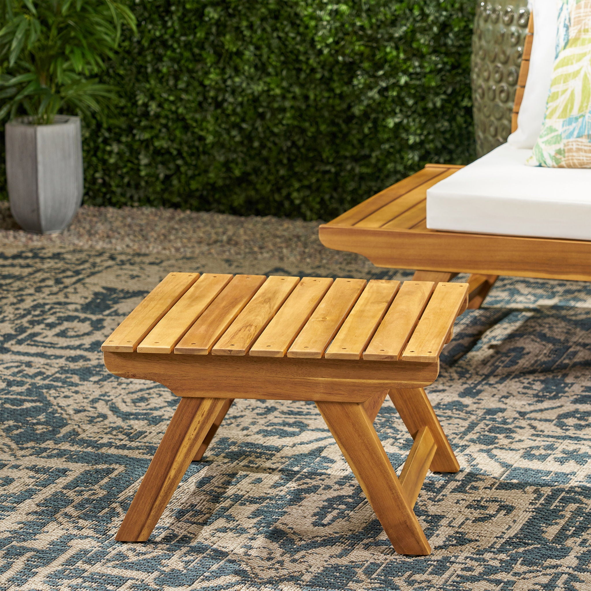 Sedona - Outdoor Side Table With Open Slat Design