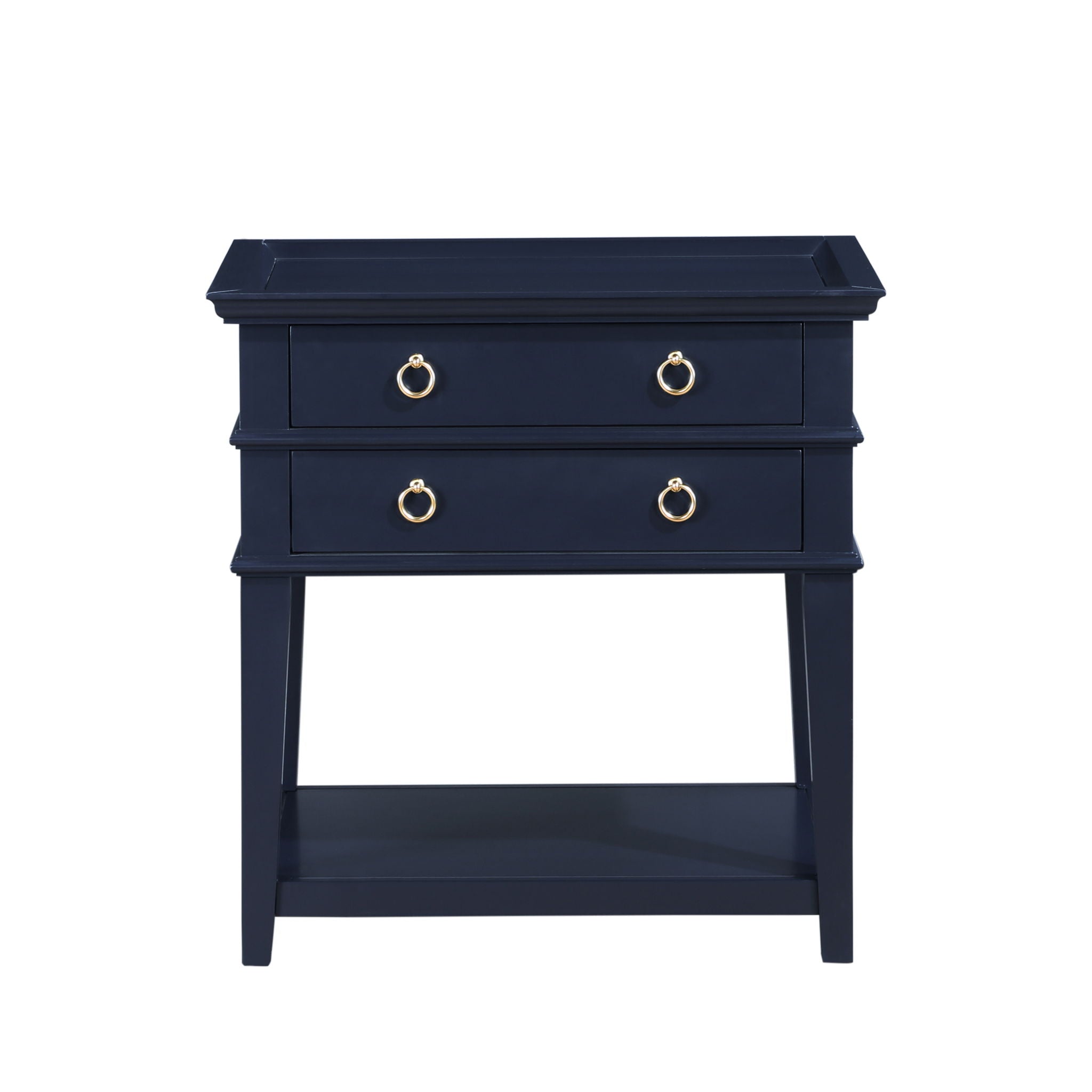 Carmona - 2 Drawer Tray Top Nightstand Pulls