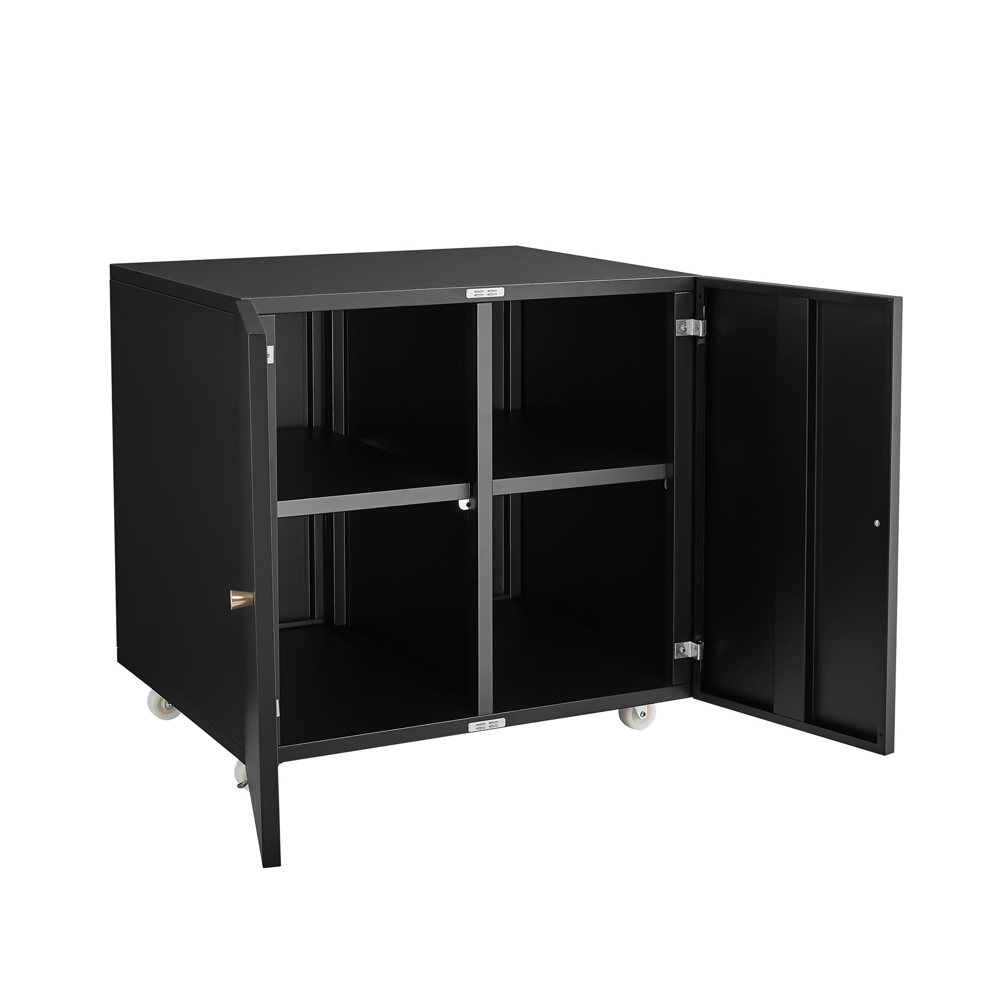 Office Furniture Copier Cabinet 2 Door Steel Copier Stand Mobile Pedestal File Printer Stand - Best Buy Furniture