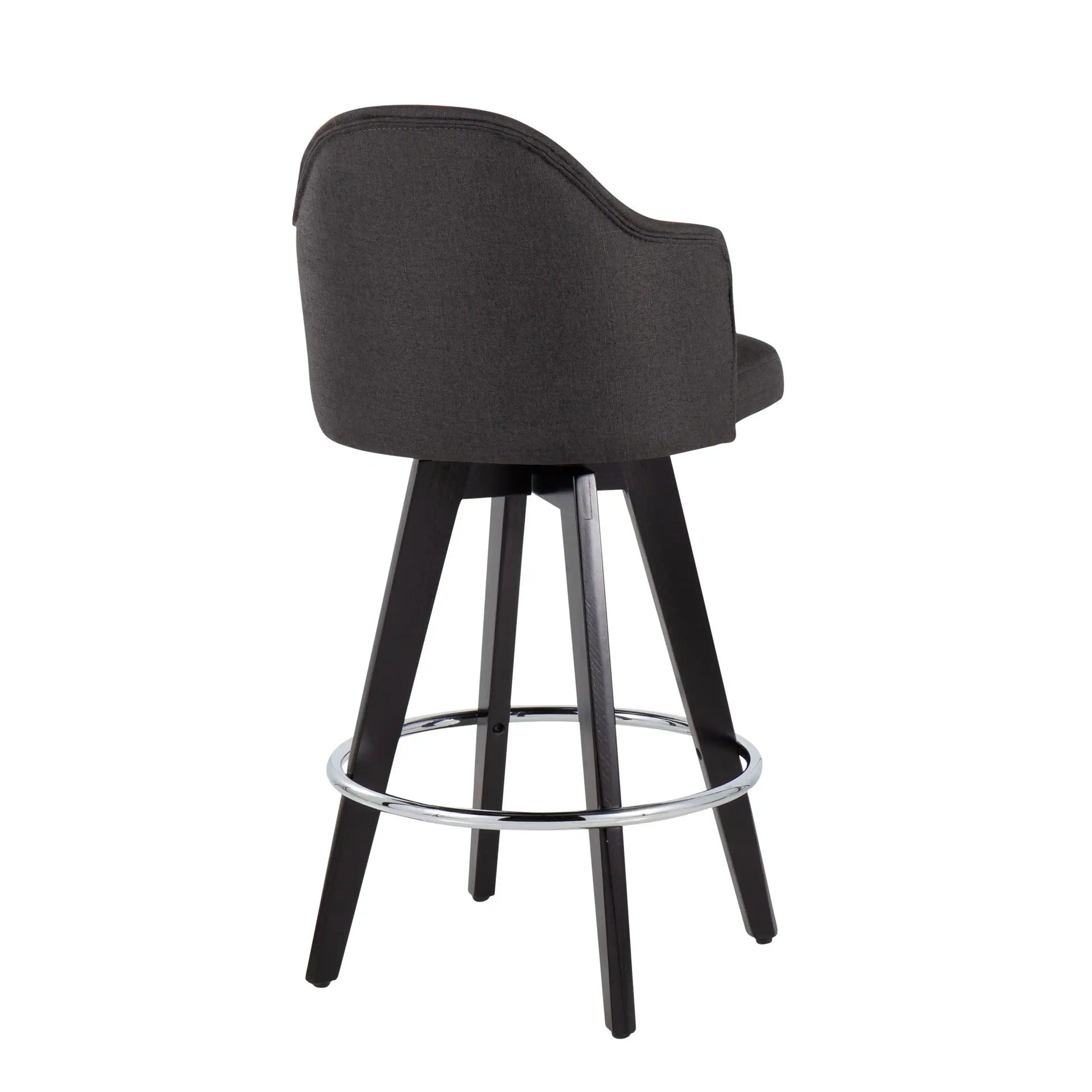 Ahoy - Contemporary Fixed Height Counter Stool With Round Footrest (Set of 2) - Best Buy Furniture