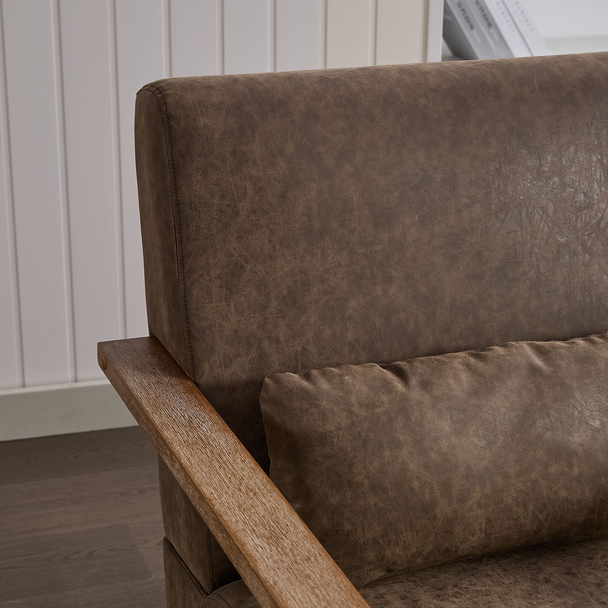 Swivel Modern Upholstered Accent Chair With Armrests