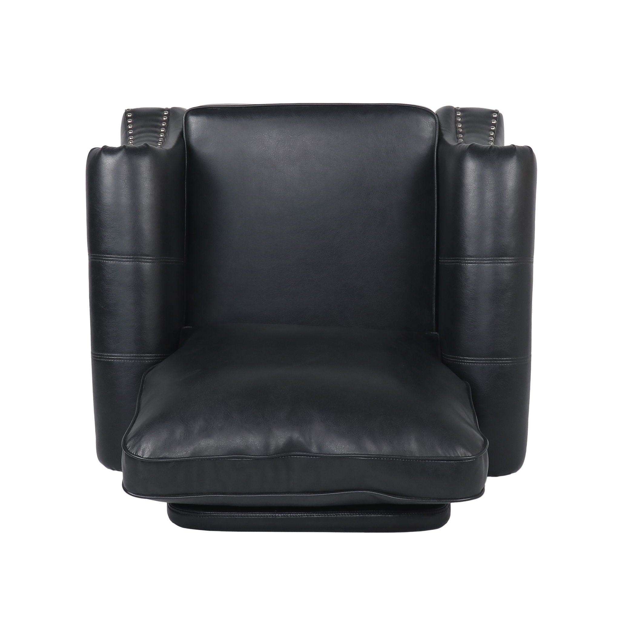 Contemporary Club Chair With Nailhead Trim And Rolled Armrests
