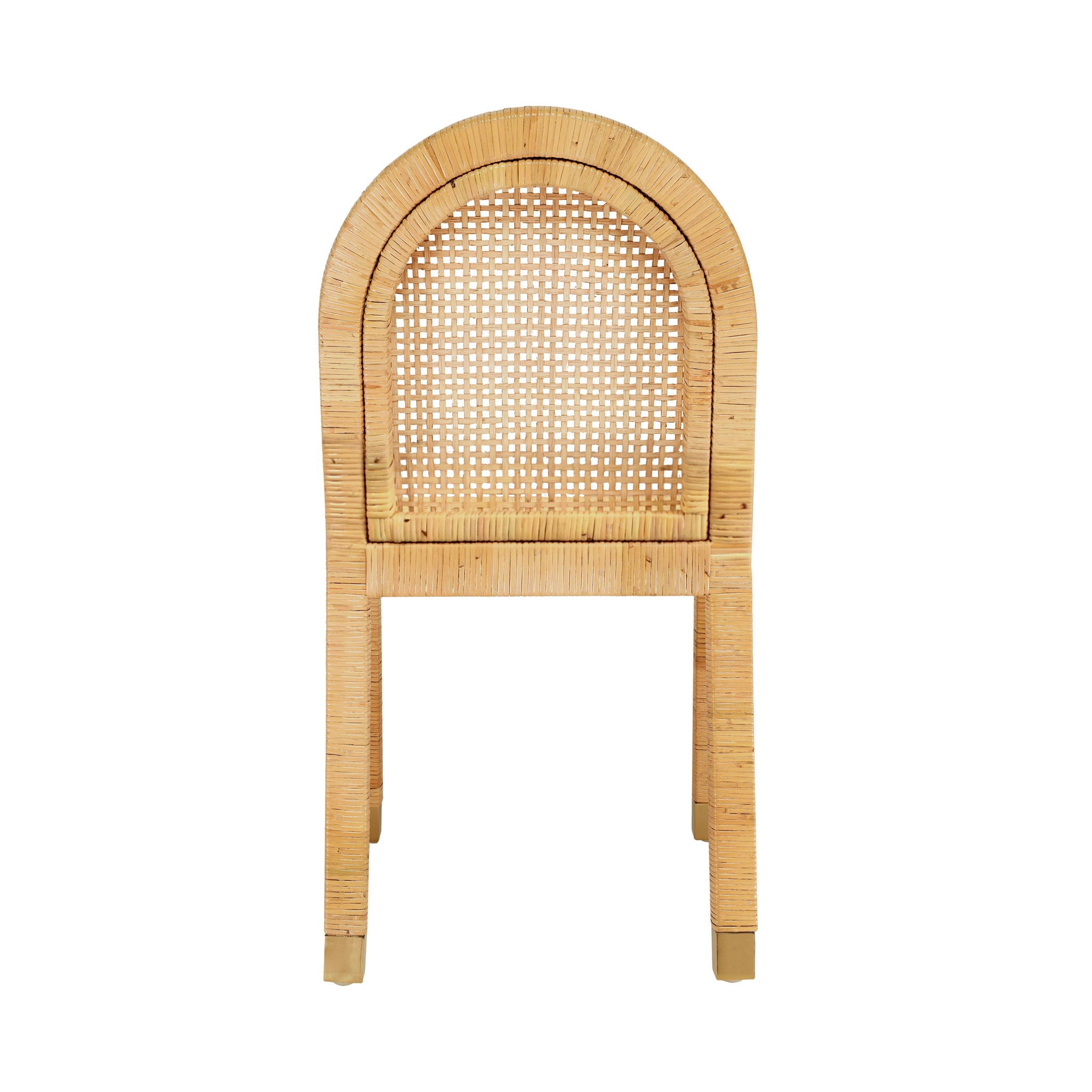 Amara - Rattan Arched Back Dining Chair - Natural