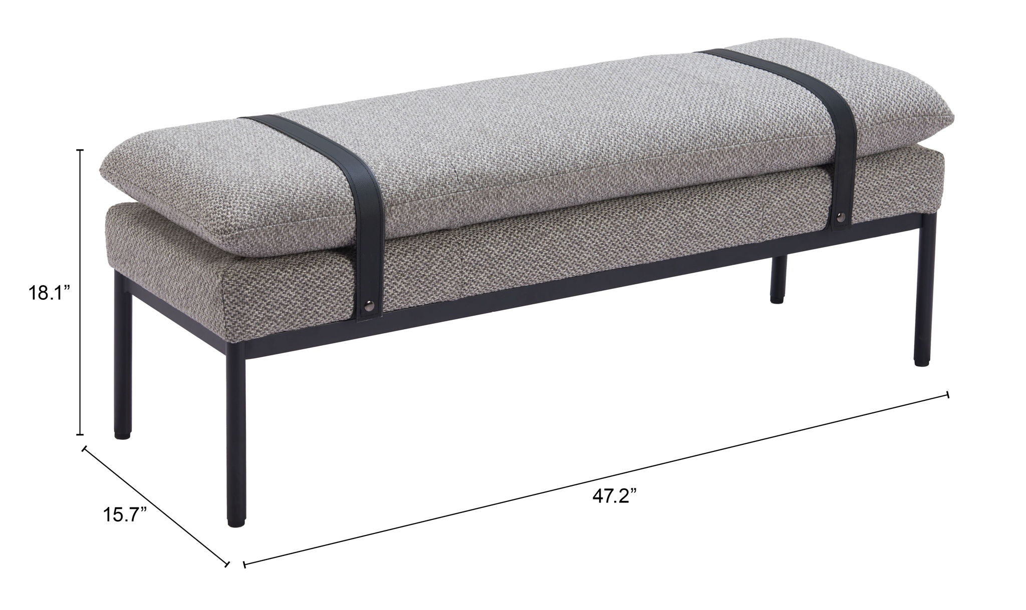 Padd - Bench - Gray