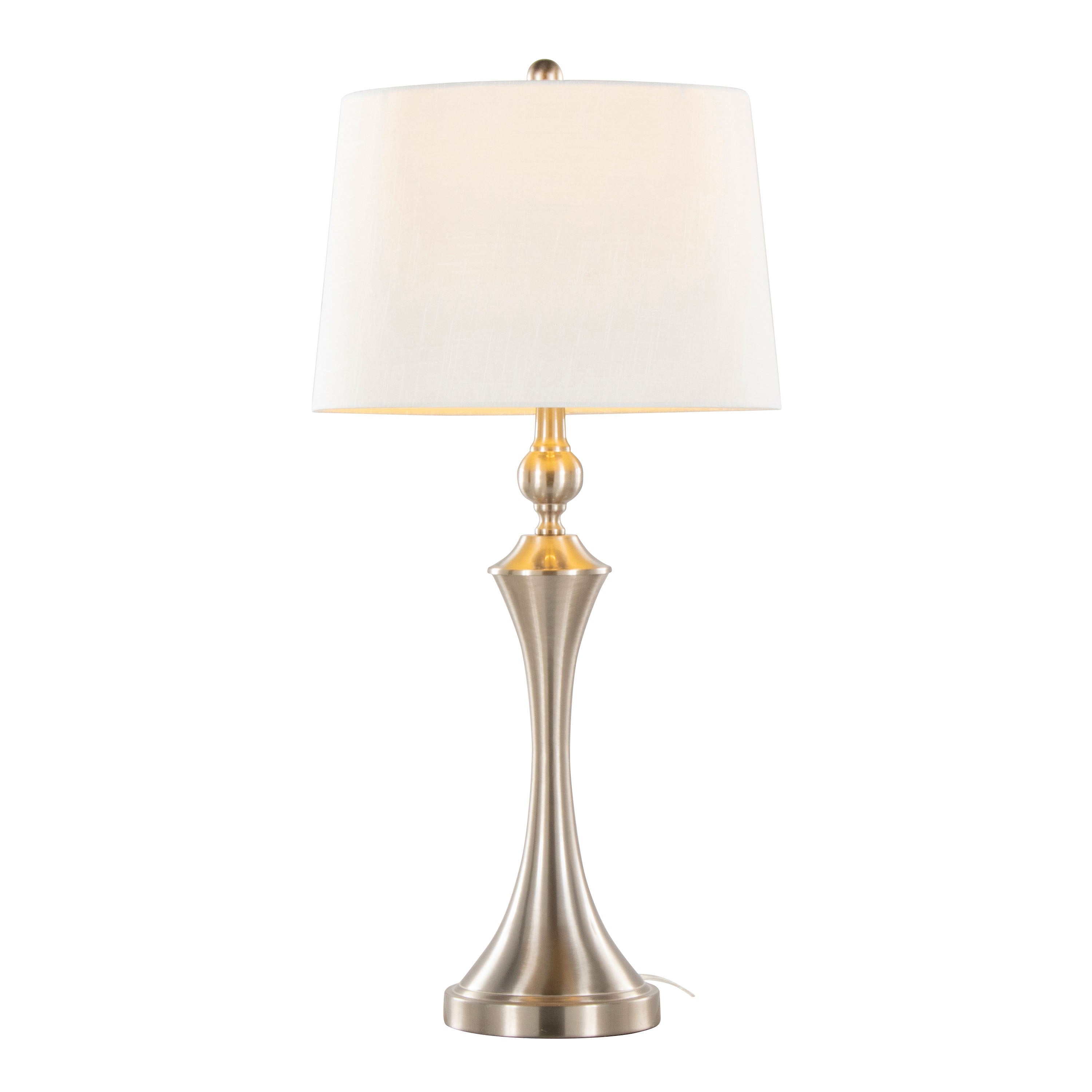 Flint 30" Contemporary Metal Table Lamp with USB Port