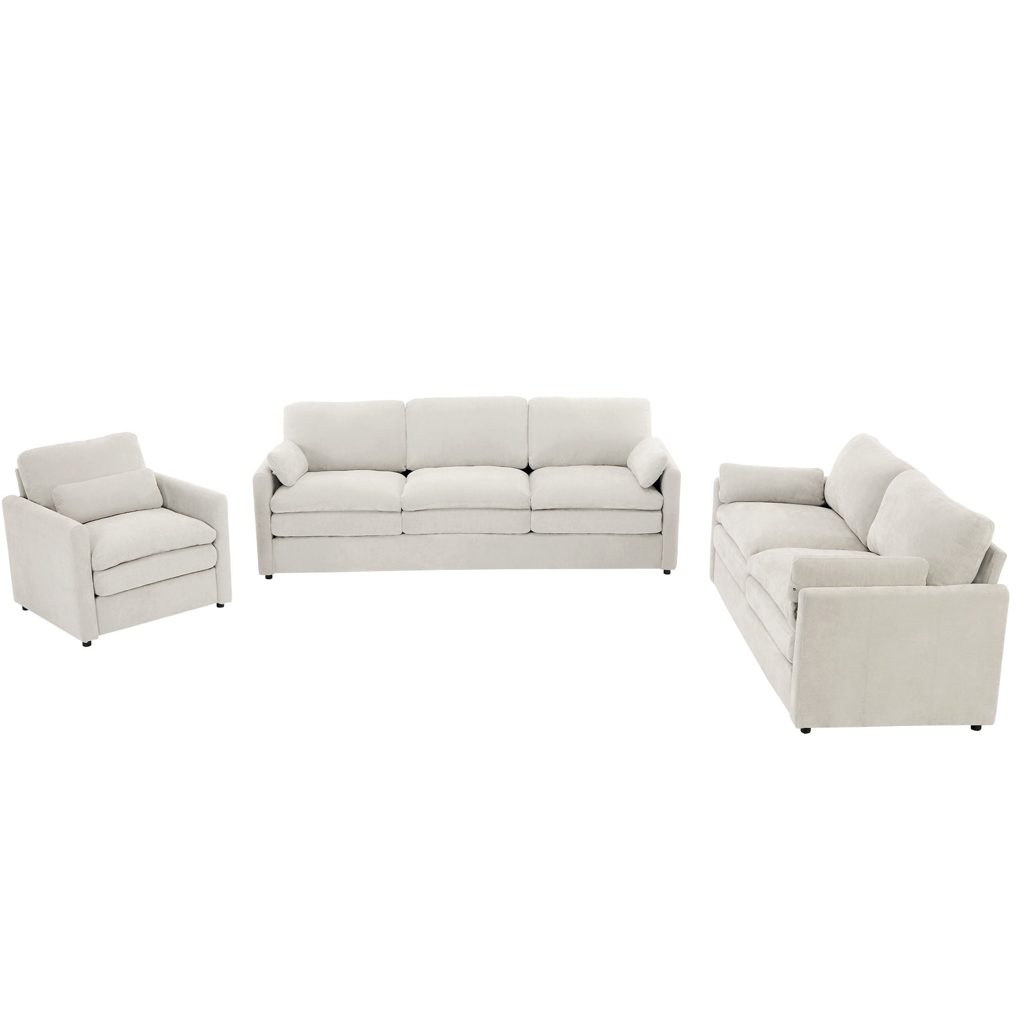 Cozy Sofa Set Oversized Comfy Cloud Sofa With Double Cushion