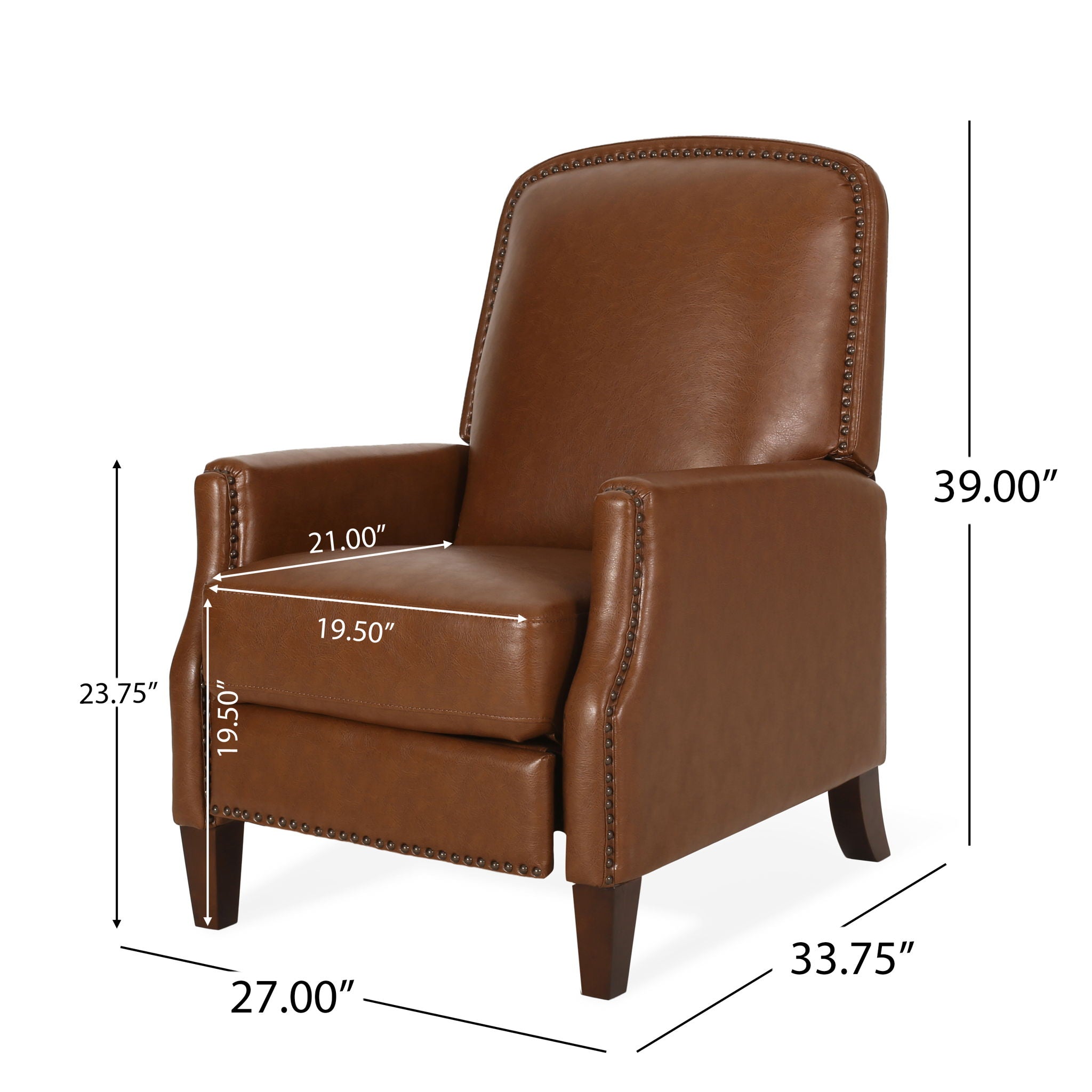 Recliner Chair With Rivets - Best Buy Furniture