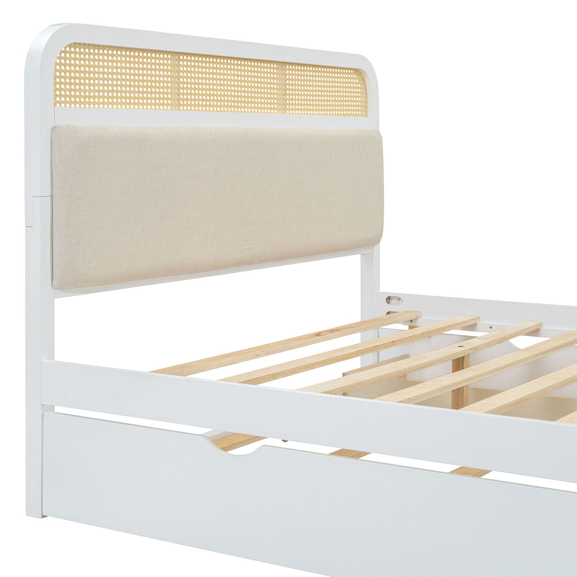 Platform Bed With Trundle And 2 Drawers