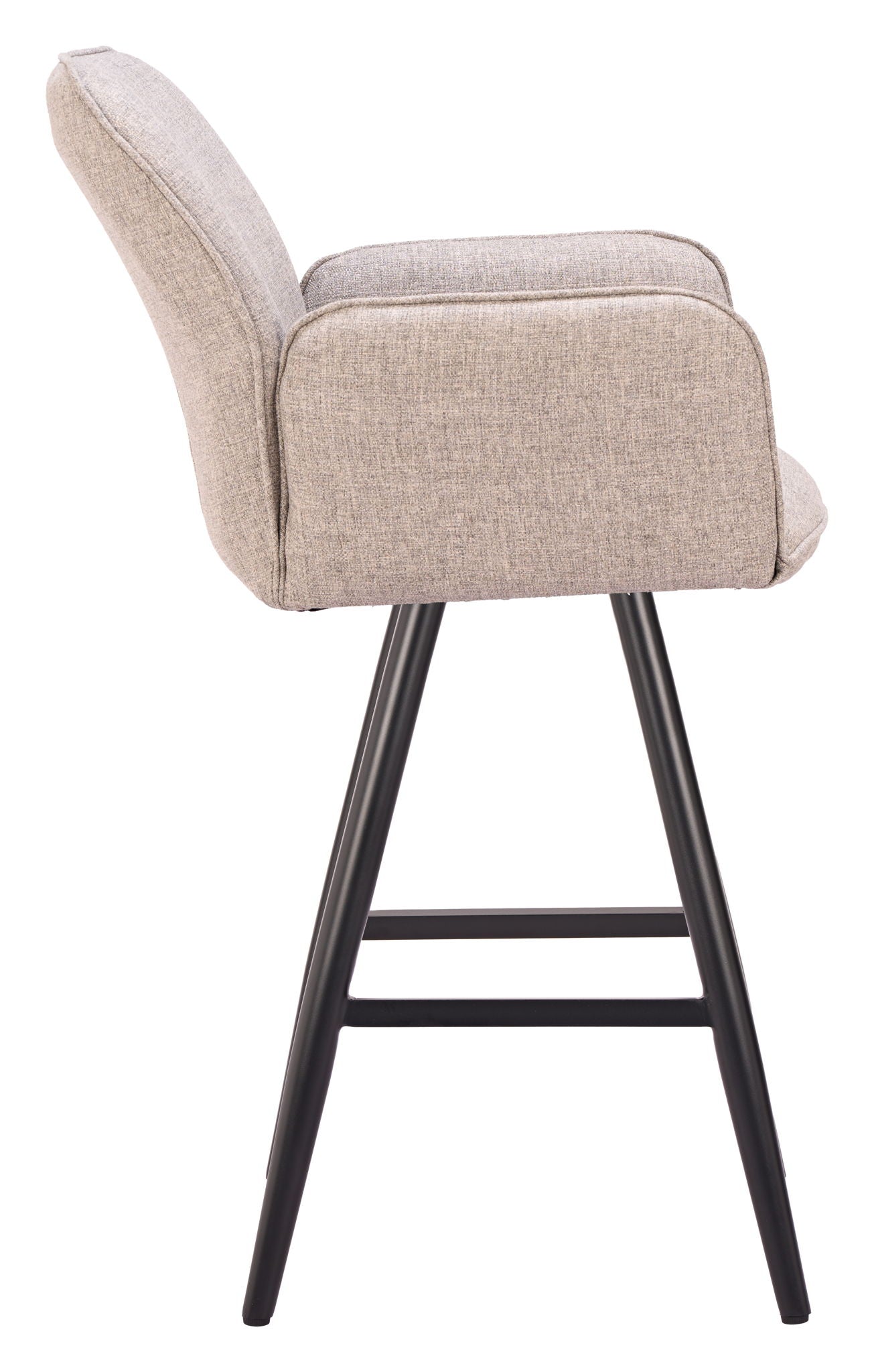 Sieve - Swivel Barstool - Beige / Black