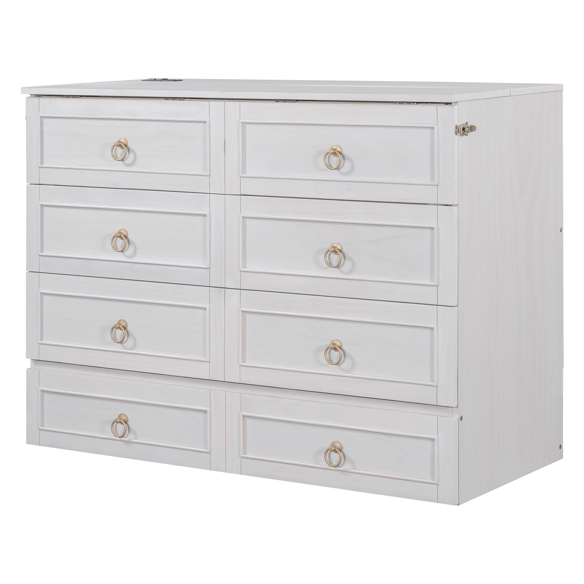 Murphy Bed With Large Drawers And Stylish Design