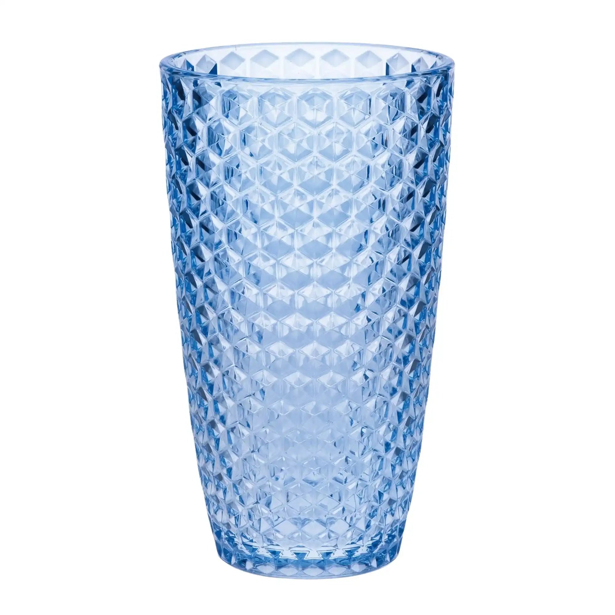 Leading Ware Diamond Cut Acrylic Drinking Glasses (Set of 4)