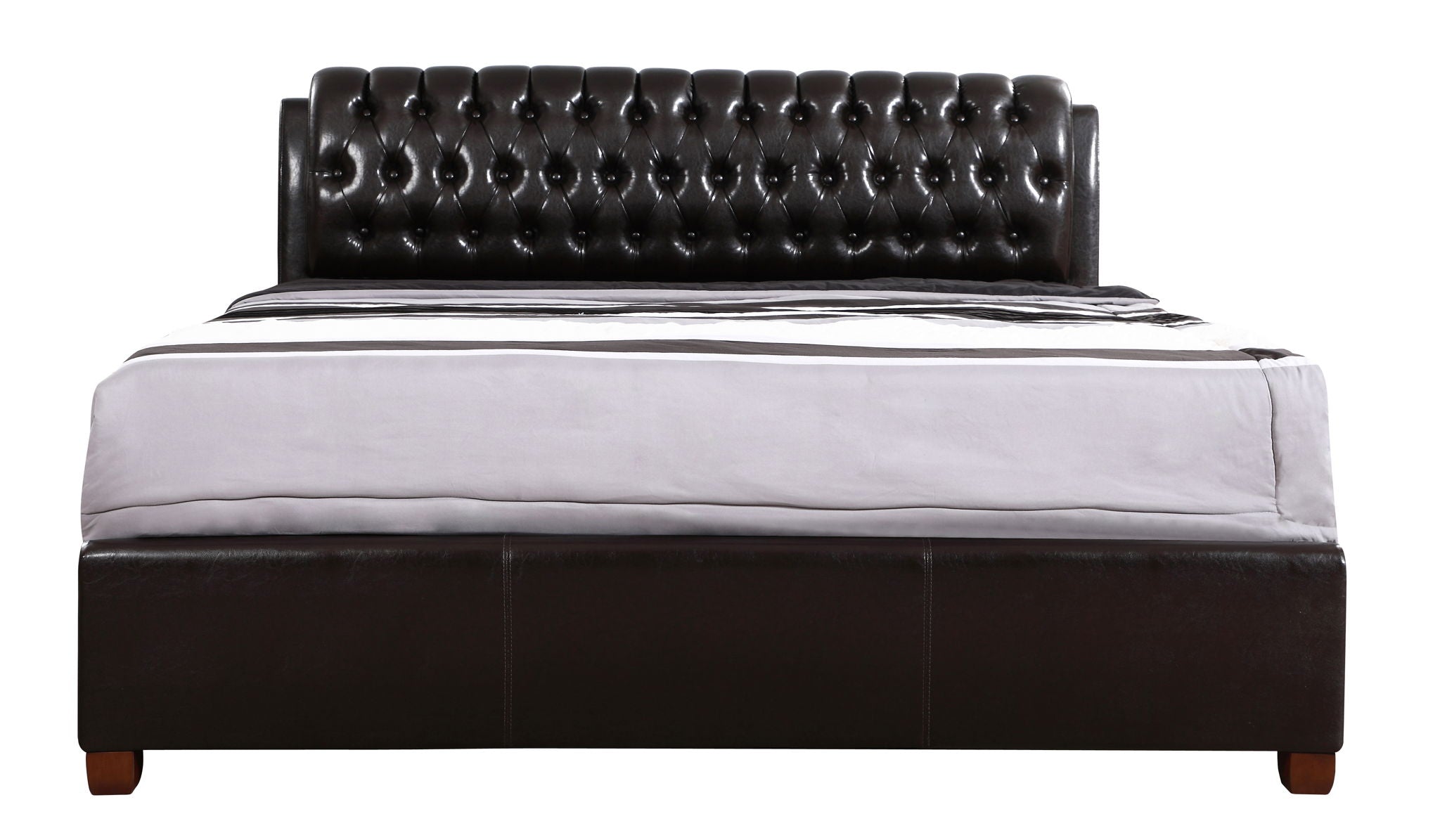 Marilla - King Bed - Dark Brown