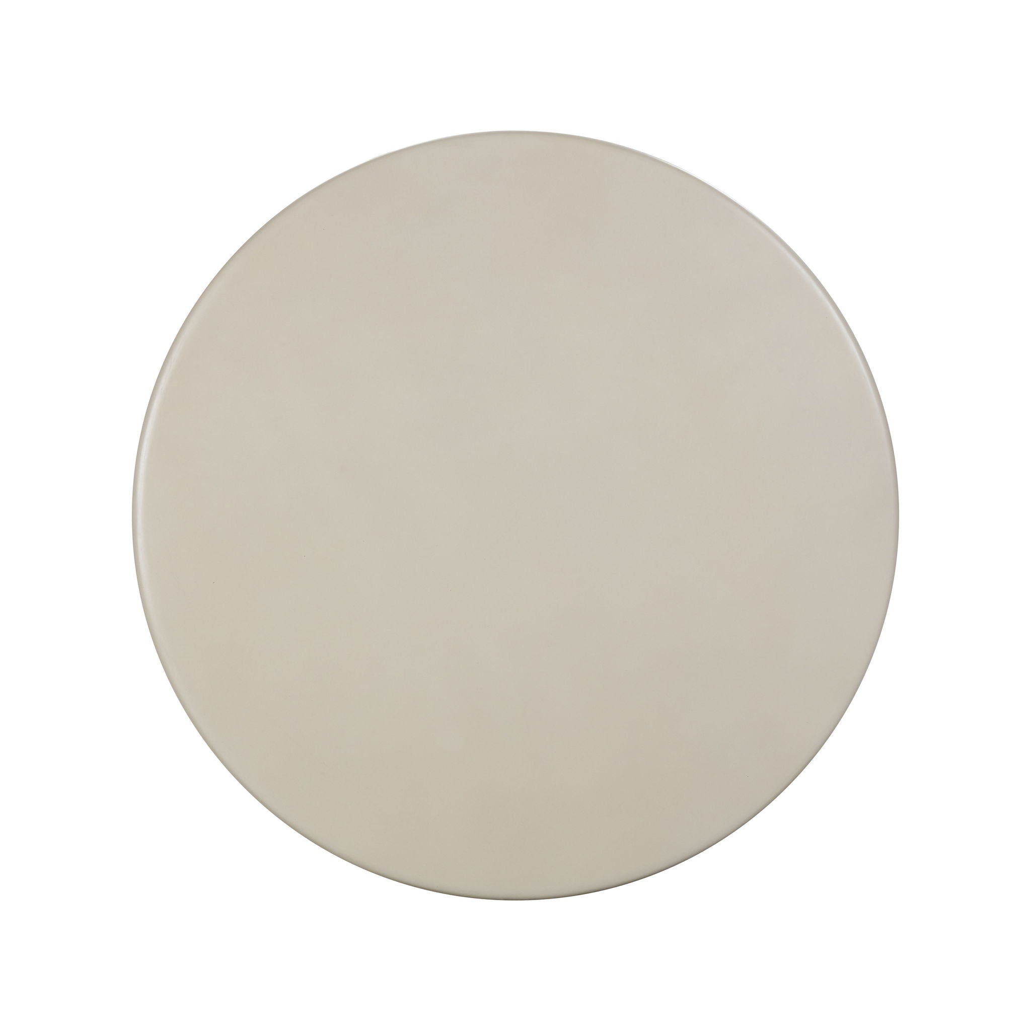 Fern - Textured Faux Plaster Concrete Indoor / Outdoor Round Dining Table - Beige