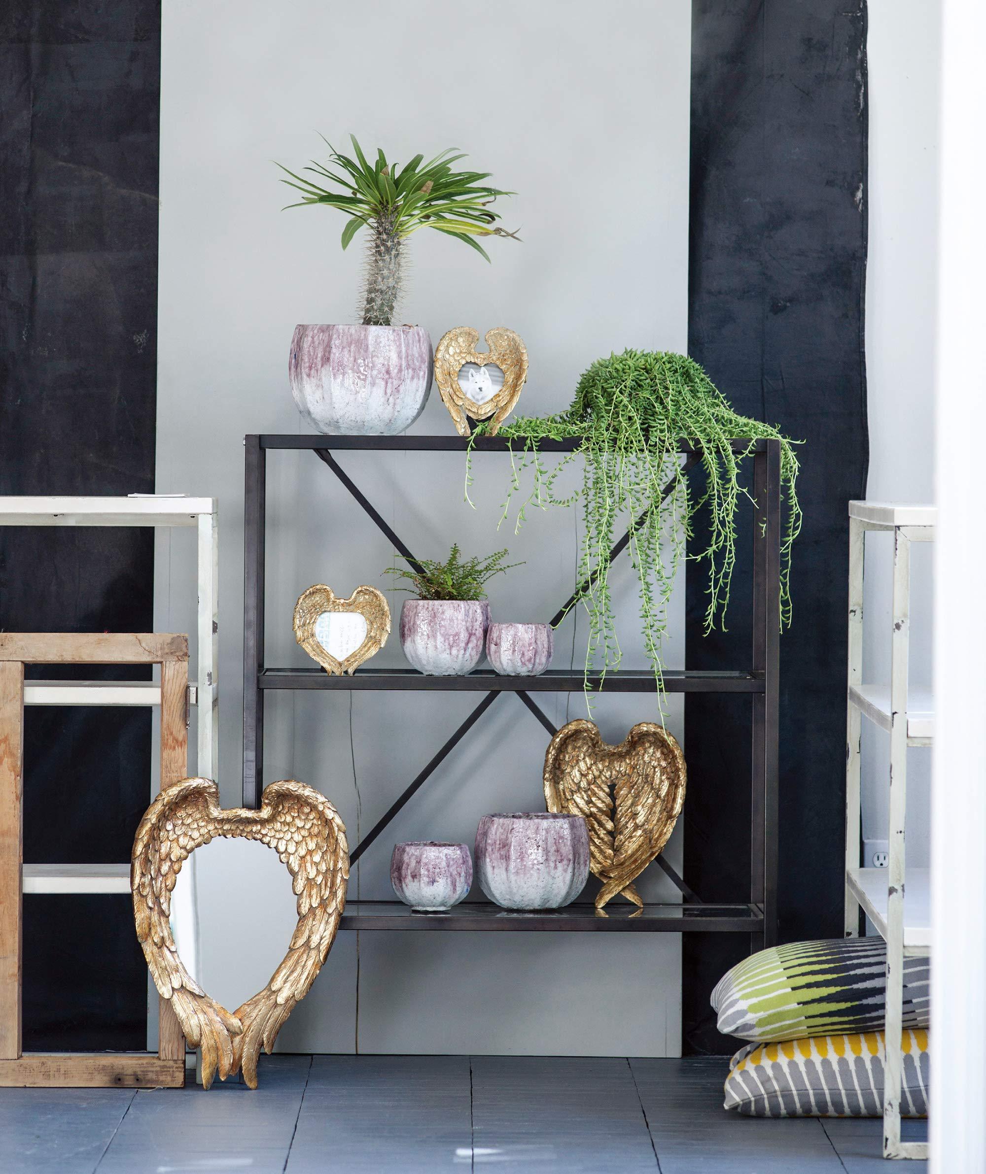 22' x 16' Golden Wing Accent Mirror, Wall Mirror for Living Room, Entryway, Bedroom, Foyer, Office