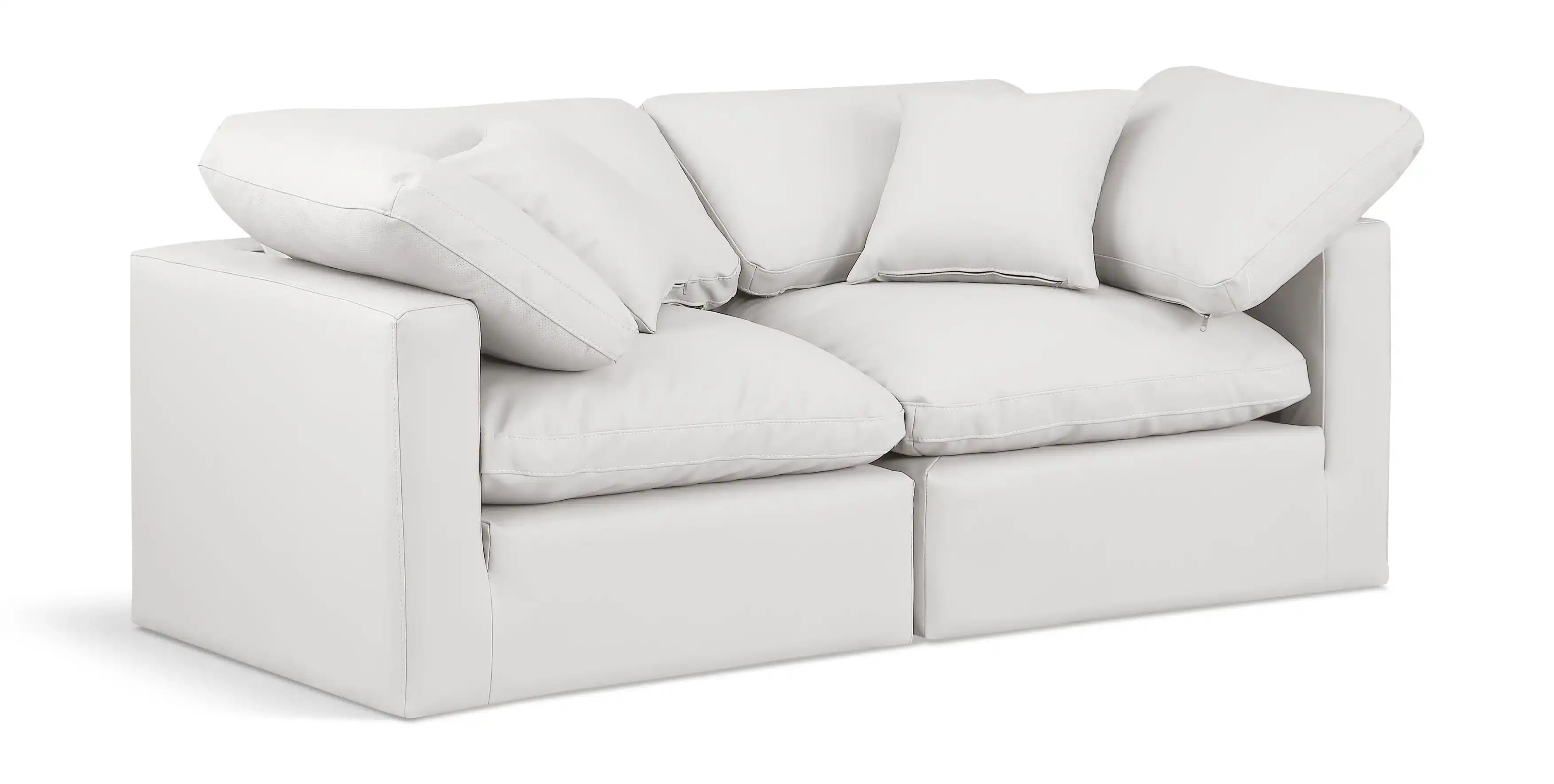 Indulge - Faux Leather 2 Seat Modular Sofa
