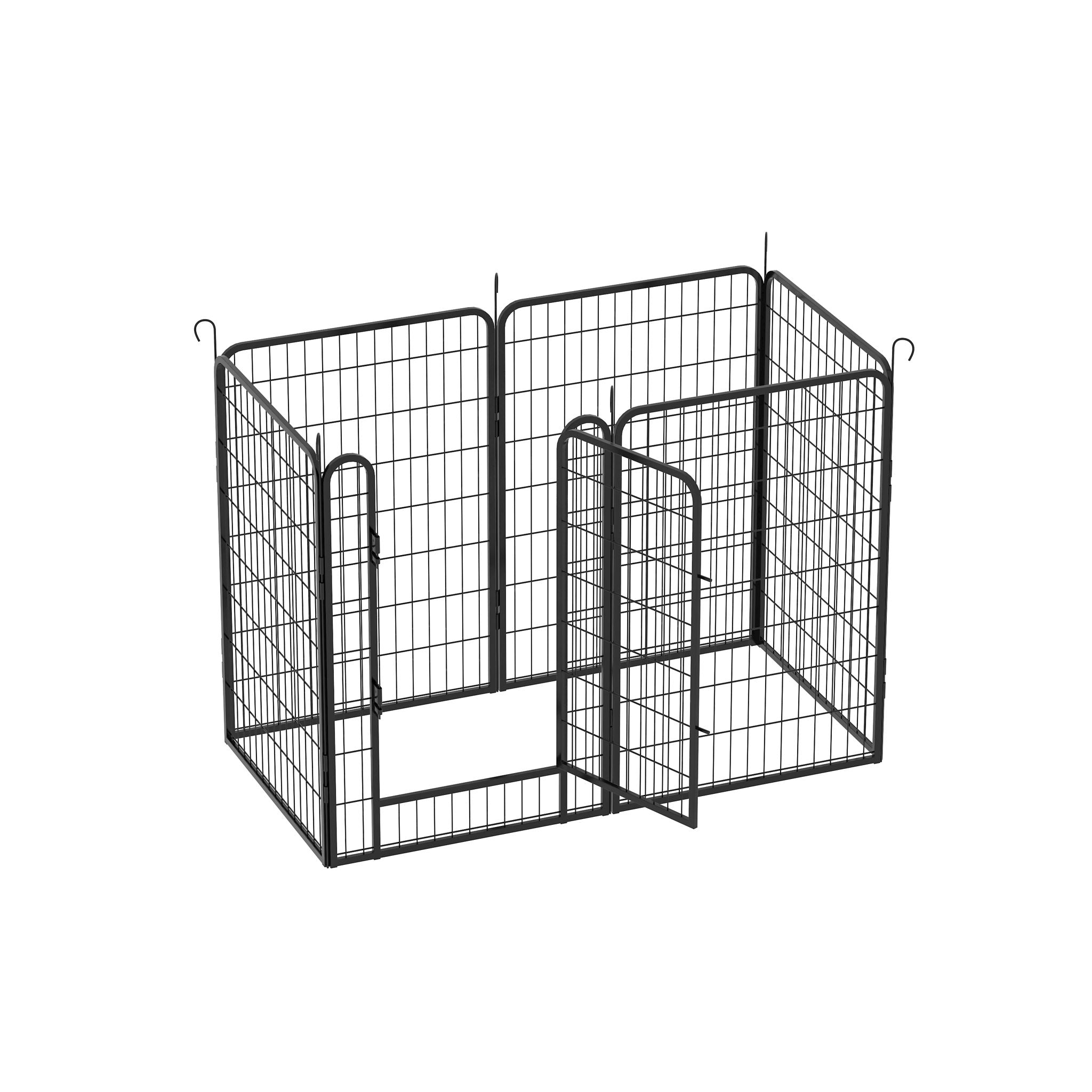 Heavy Duty Metal Playpen With Door, Dog Fence Pet Exercise Pen