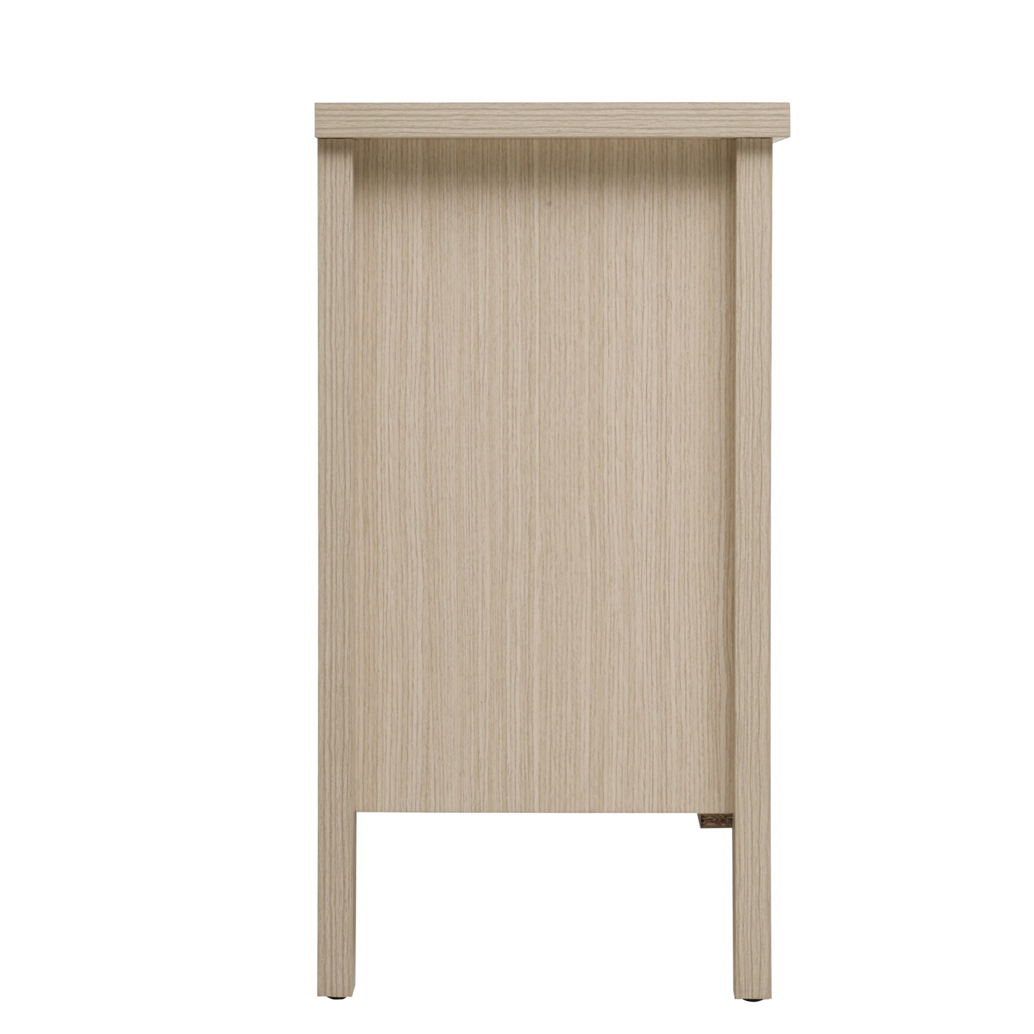 Modern Storage Cabinet With 4 Doors & Adjustable Shelves