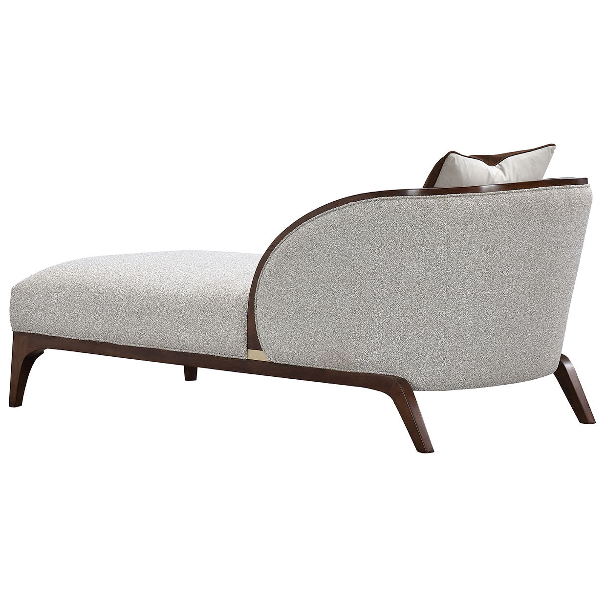 Houston - Chaise - Pebble / Walnut