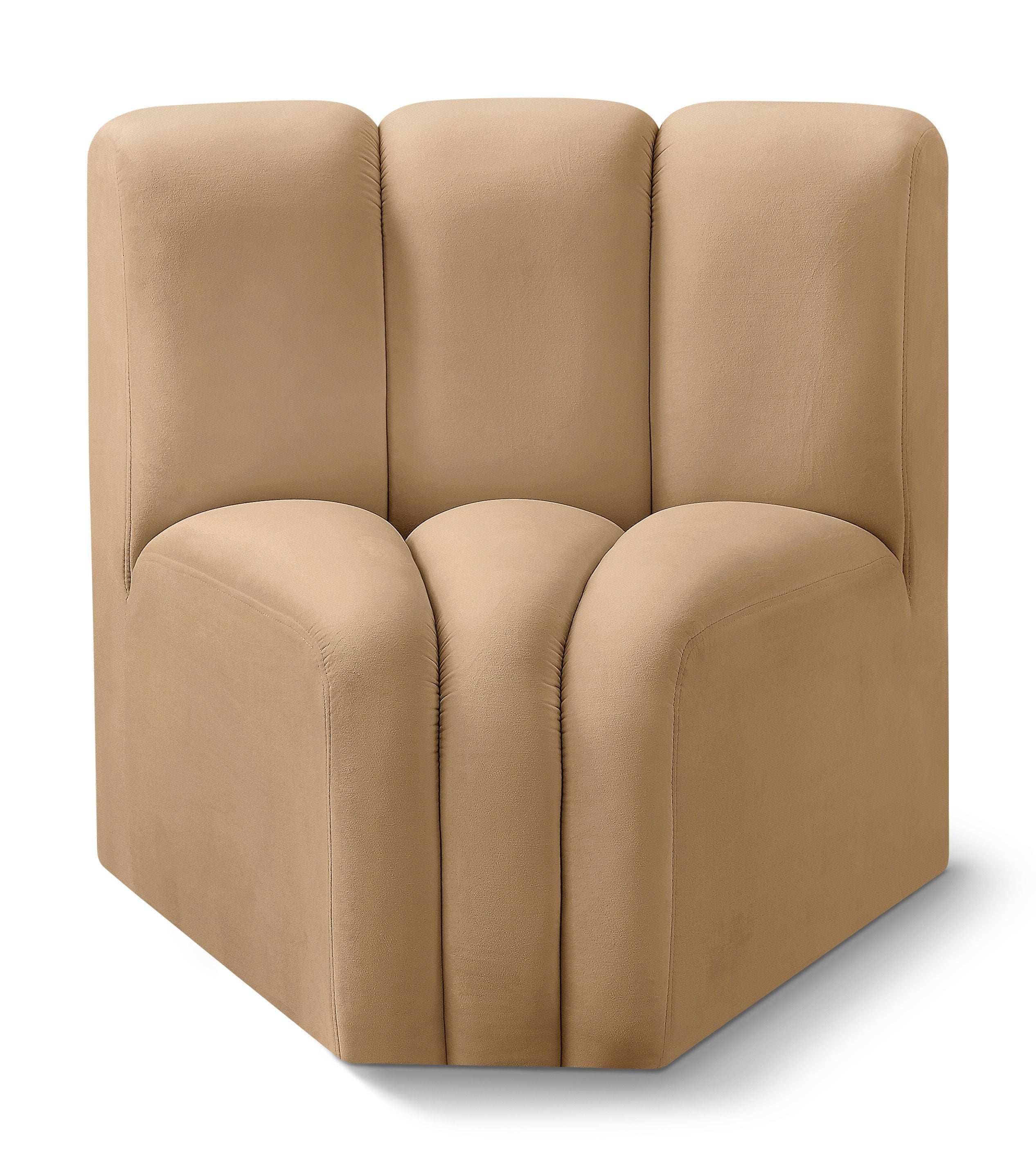 Arc - Velvet Curved Corner Chair