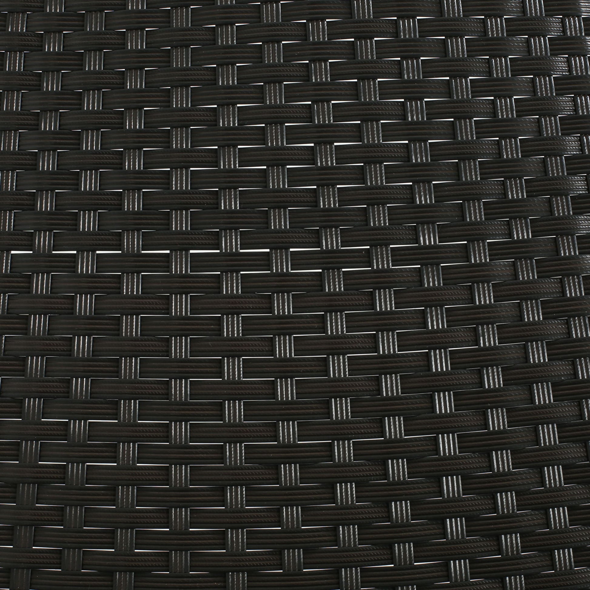 Aluminum And Rattan Chat Set, Outdoor Patio Set Includes Rattan Dining Chair Set Of 2 And C Shaped Side Table - Dark Brown - Best Buy Furniture