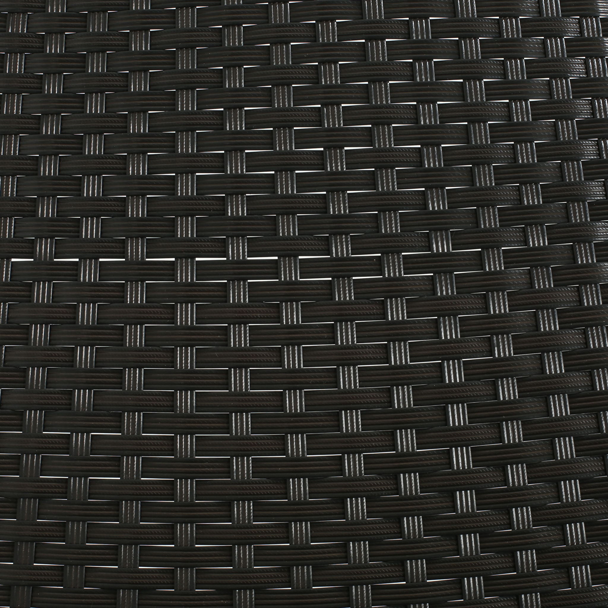 Aluminum And Rattan Chat Set, Outdoor Patio Set Includes Rattan Dining Chair Set Of 2 And C Shaped Side Table - Dark Brown - Best Buy Furniture