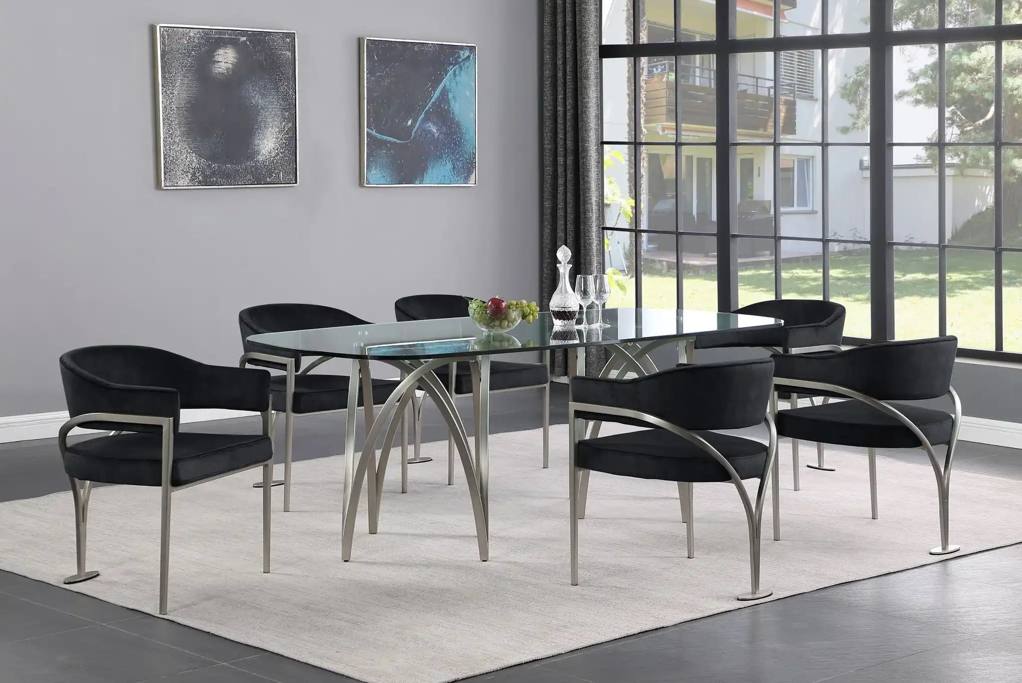 Madelyn - Dining Chair (Set of 2) - Brushed Chrome