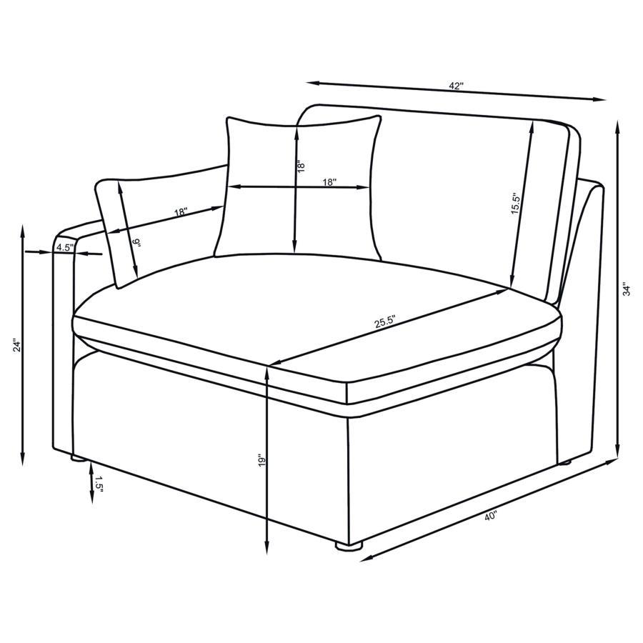 Hobson - Upholstered Modular Sectional Sofa