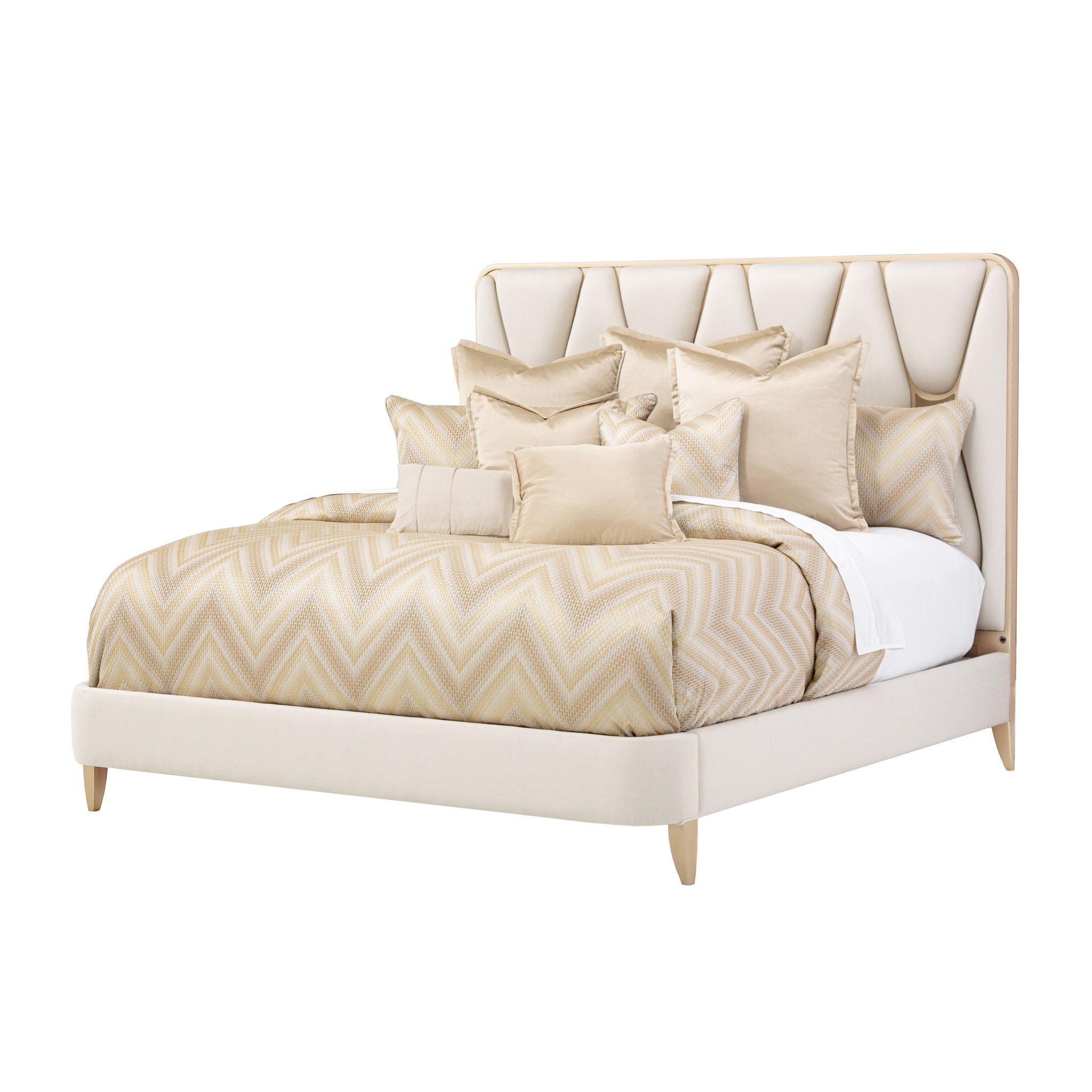 Infinity - 10-Piece King Duvet Set - Gold