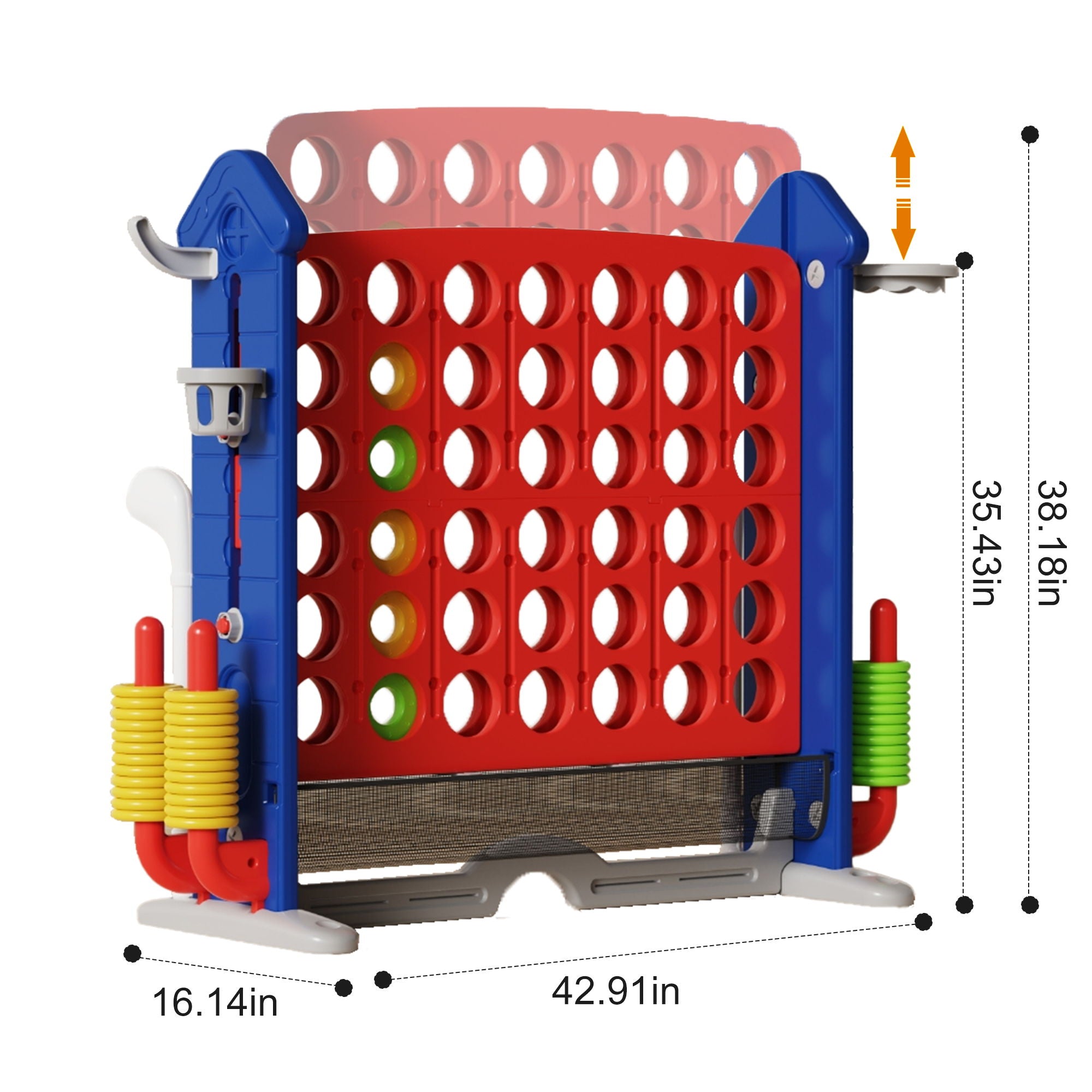 4 To Score Giant Game Set With Mesh Bag & Jumbo Connect 4