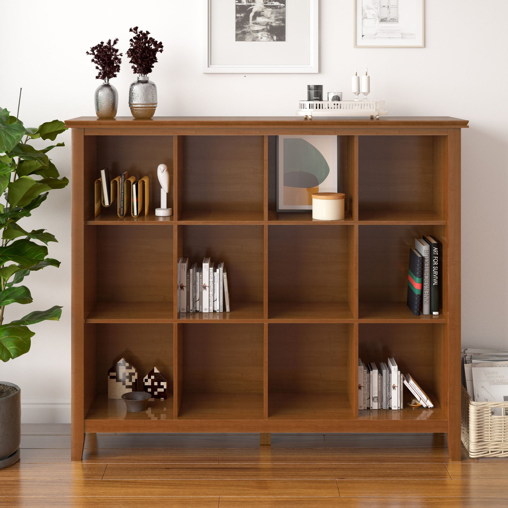 Artisan - 12 Cube Storage - Honey Brown - Best Buy Furniture