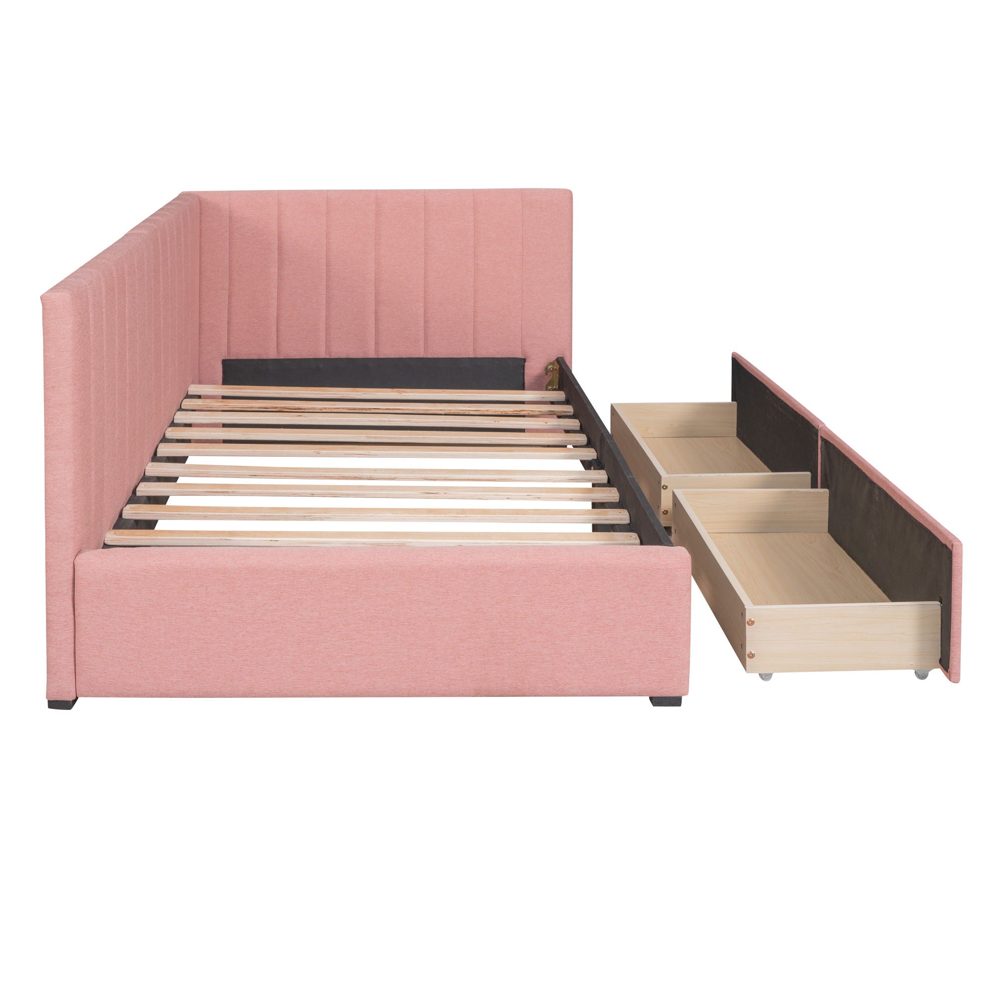 Upholstered Daybed, Sofa Bed Frame, No Box Spring Needed