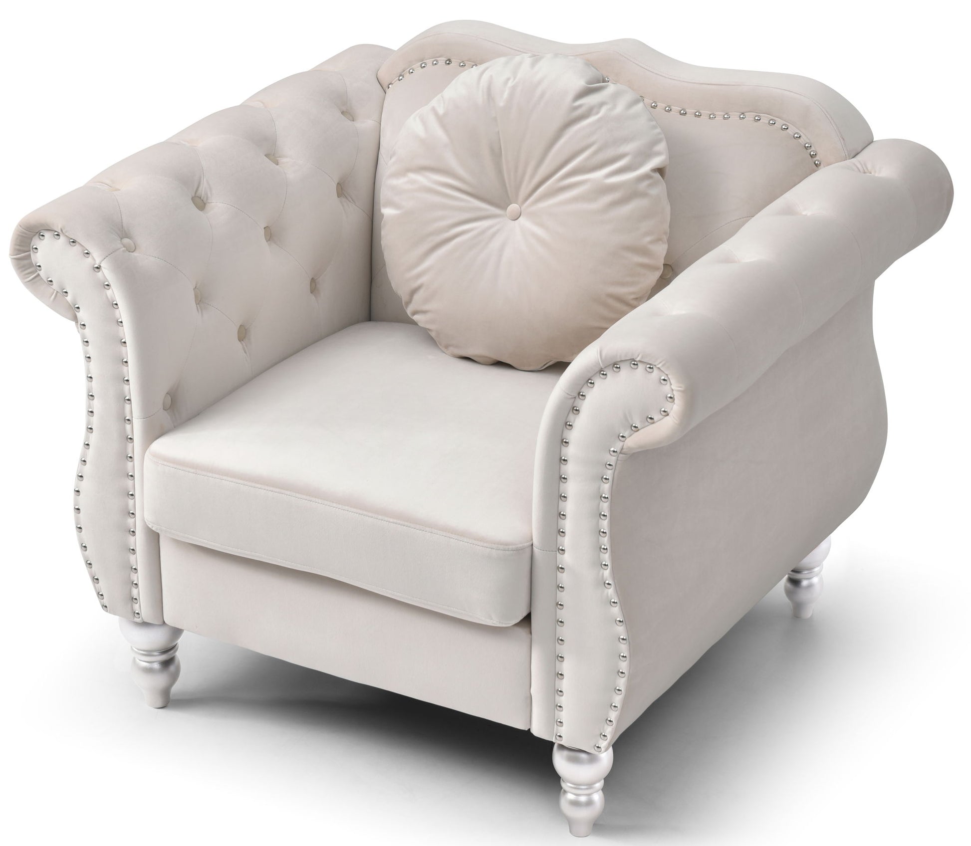 Chic Transitional Flared Arm Chair - Best Buy Furniture
