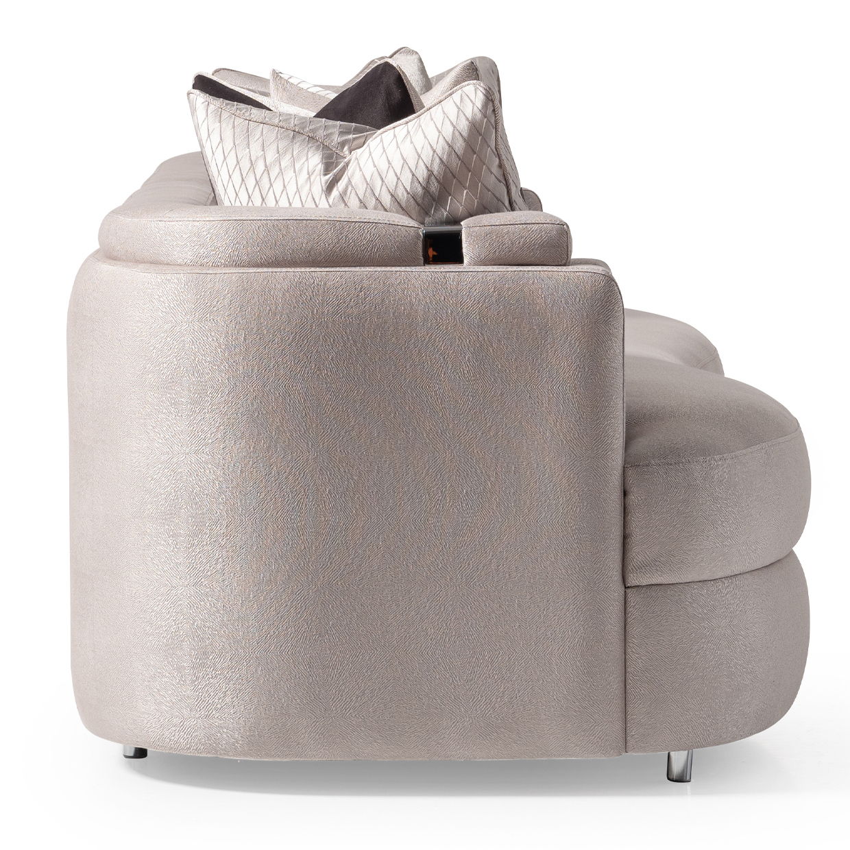 Carmela - Mansion Sofa - Zinc/Silver