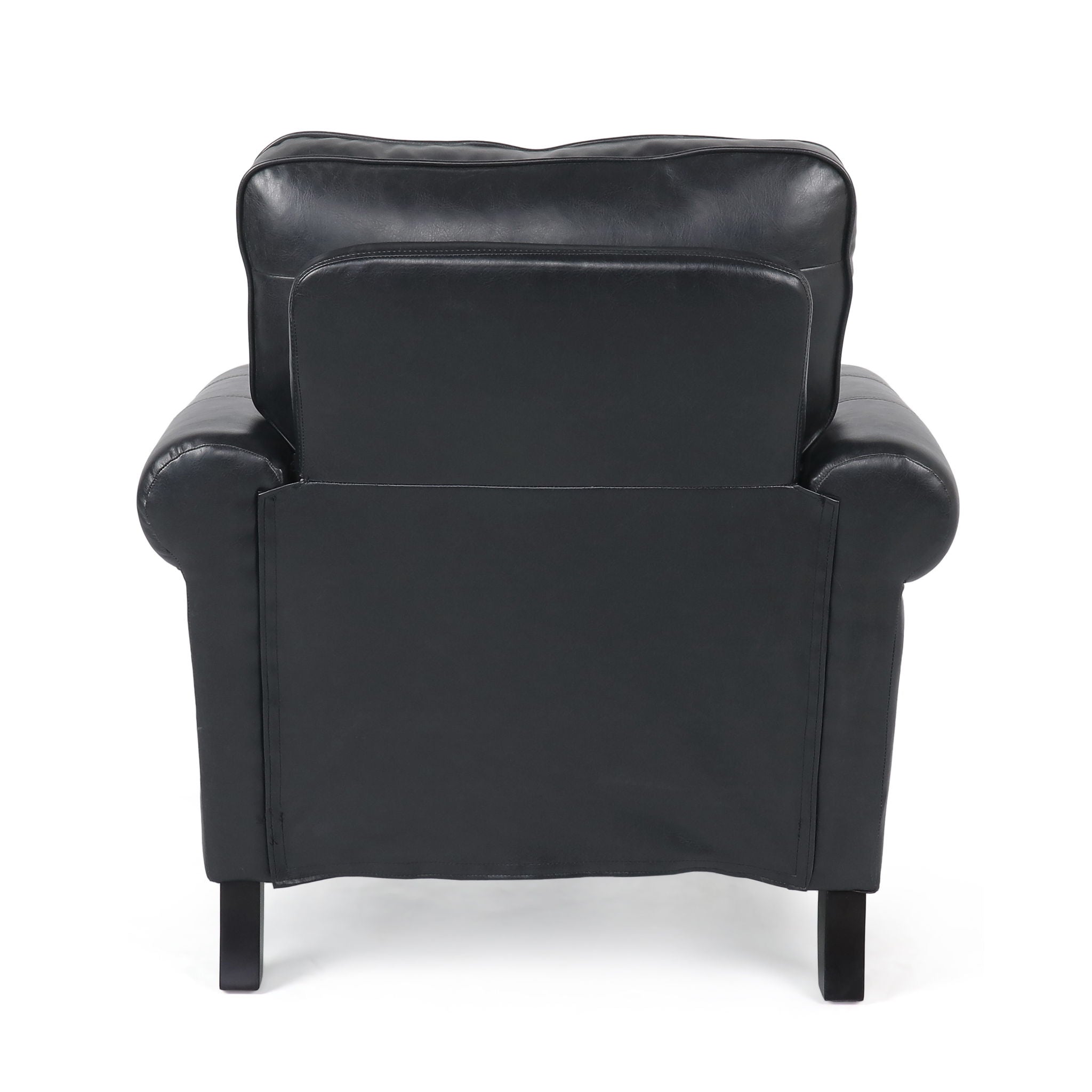 Contemporary Club Chair With Nailhead Trim And Rolled Armrests