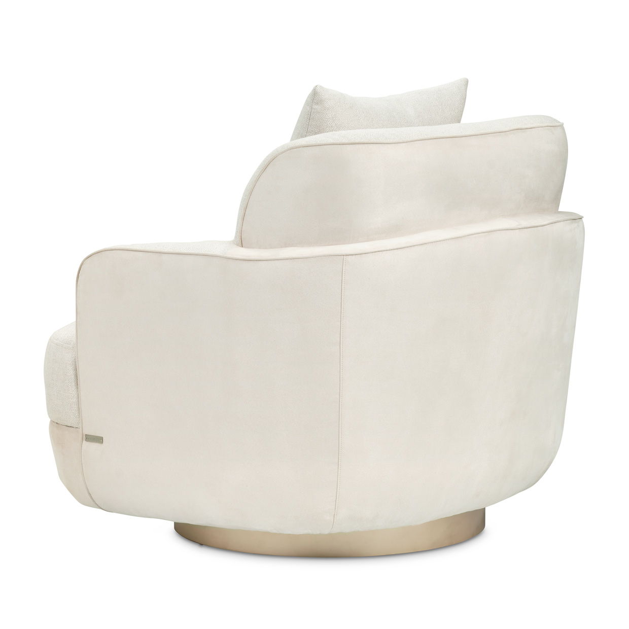 Aurora - Swivel Accent Chair - Linen/Moonlight