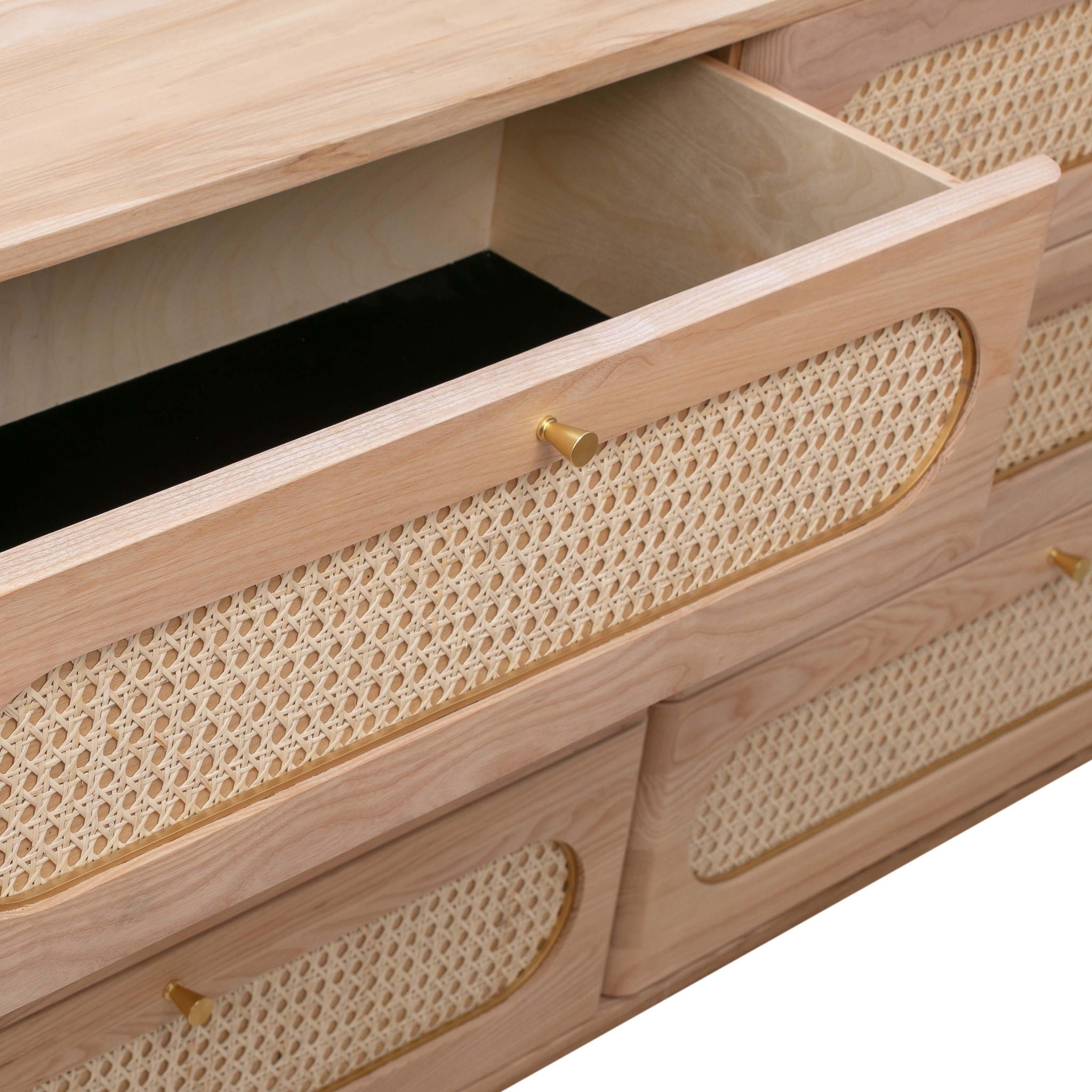 Carmen - 6 Drawer Dresser - Cane