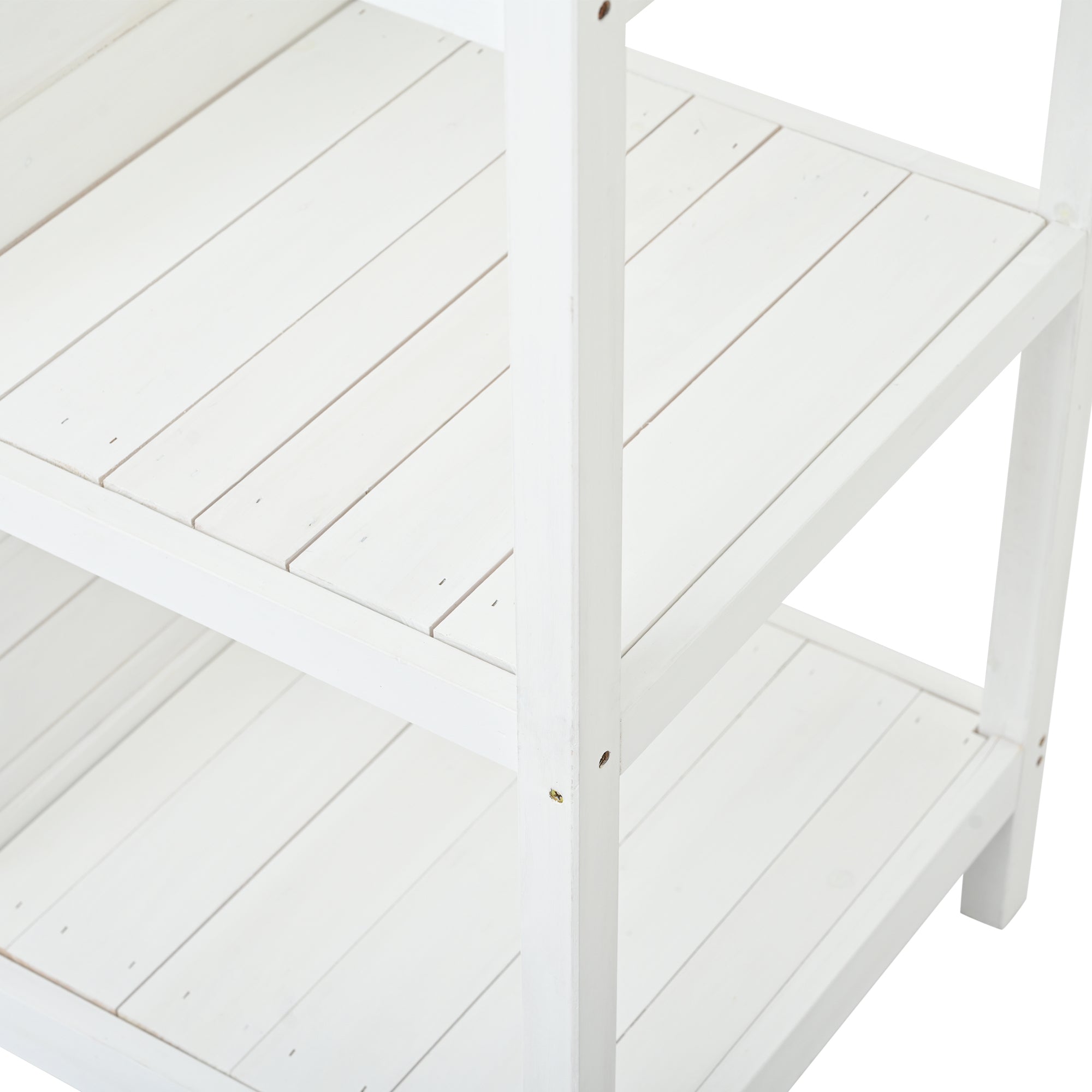 Topmax 66' Large Outdoor Farmhouse Wooden Potting Bench Table