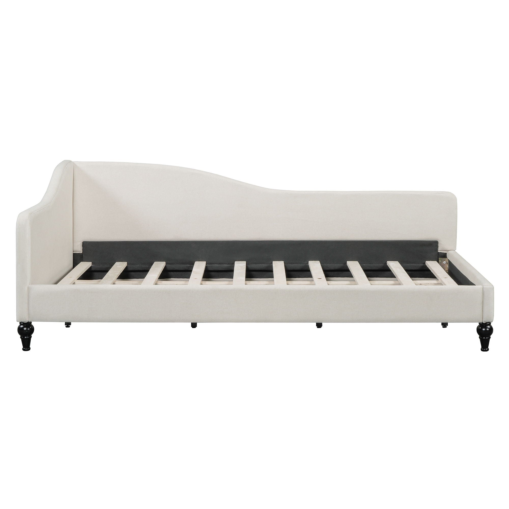 Modern L Shaped Linen Daybed With Legs