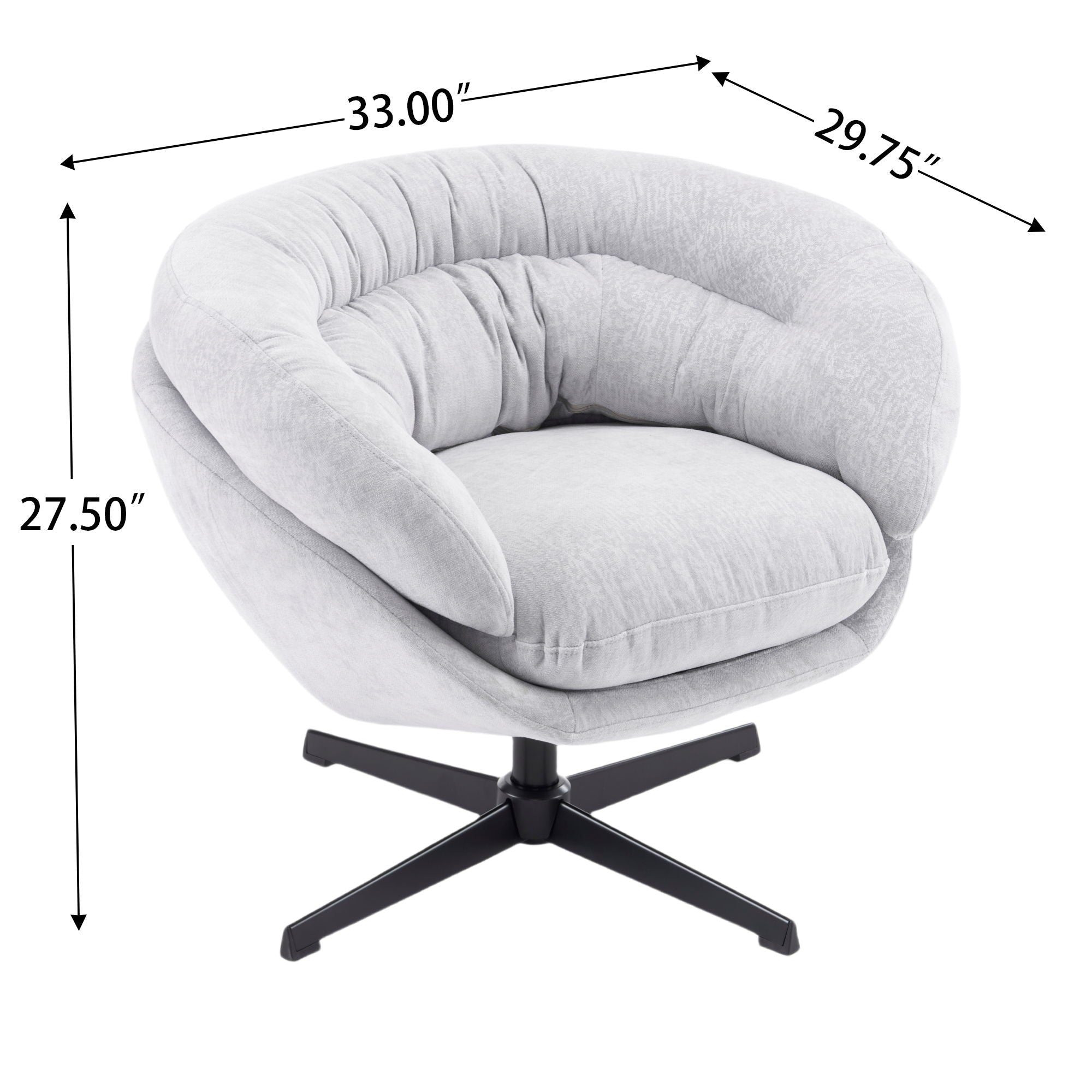 Modern Chenille Office Chair With 360 Degree Swivel