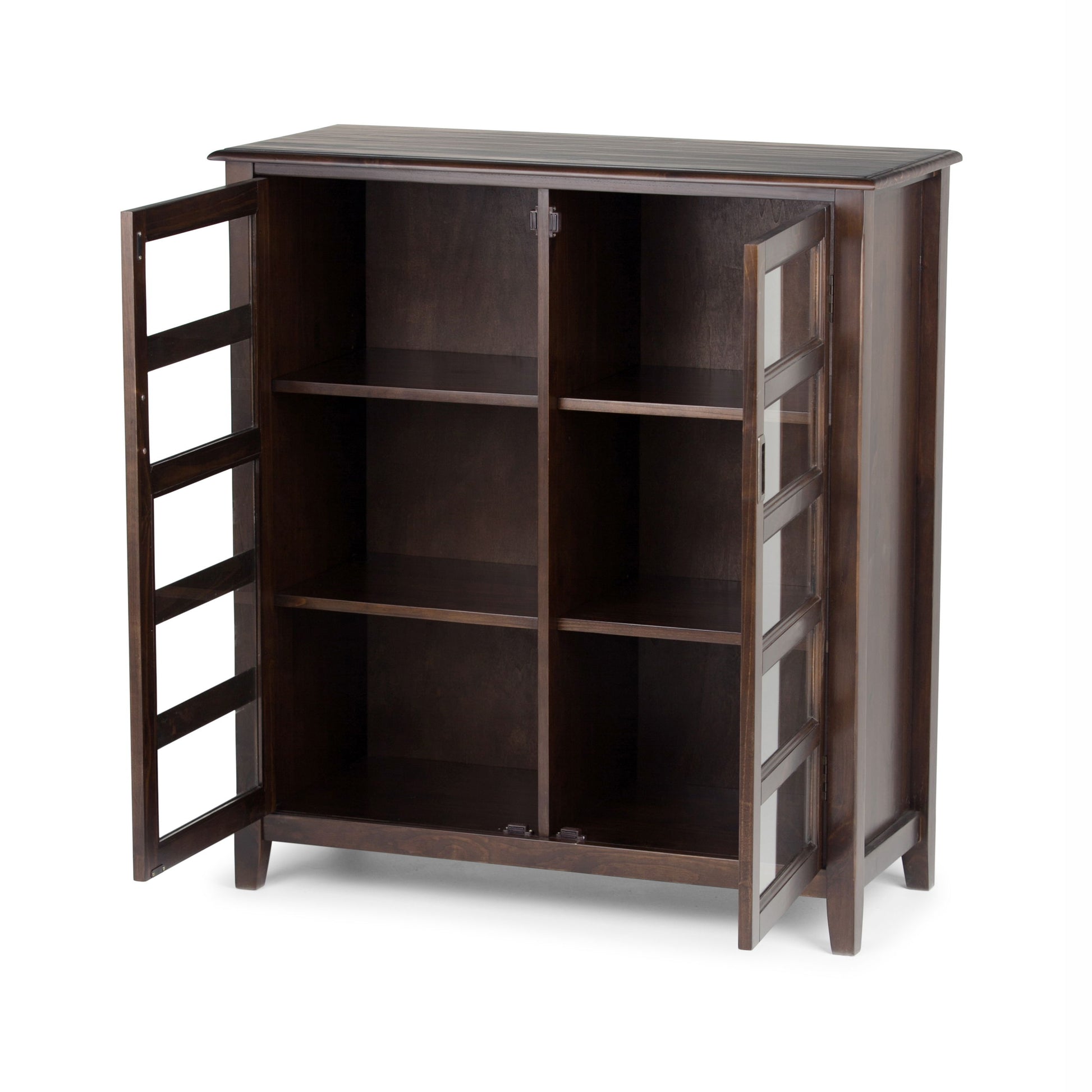 Burlington - Medium Storage Cabinet - Mahogany Brown - Best Buy Furniture