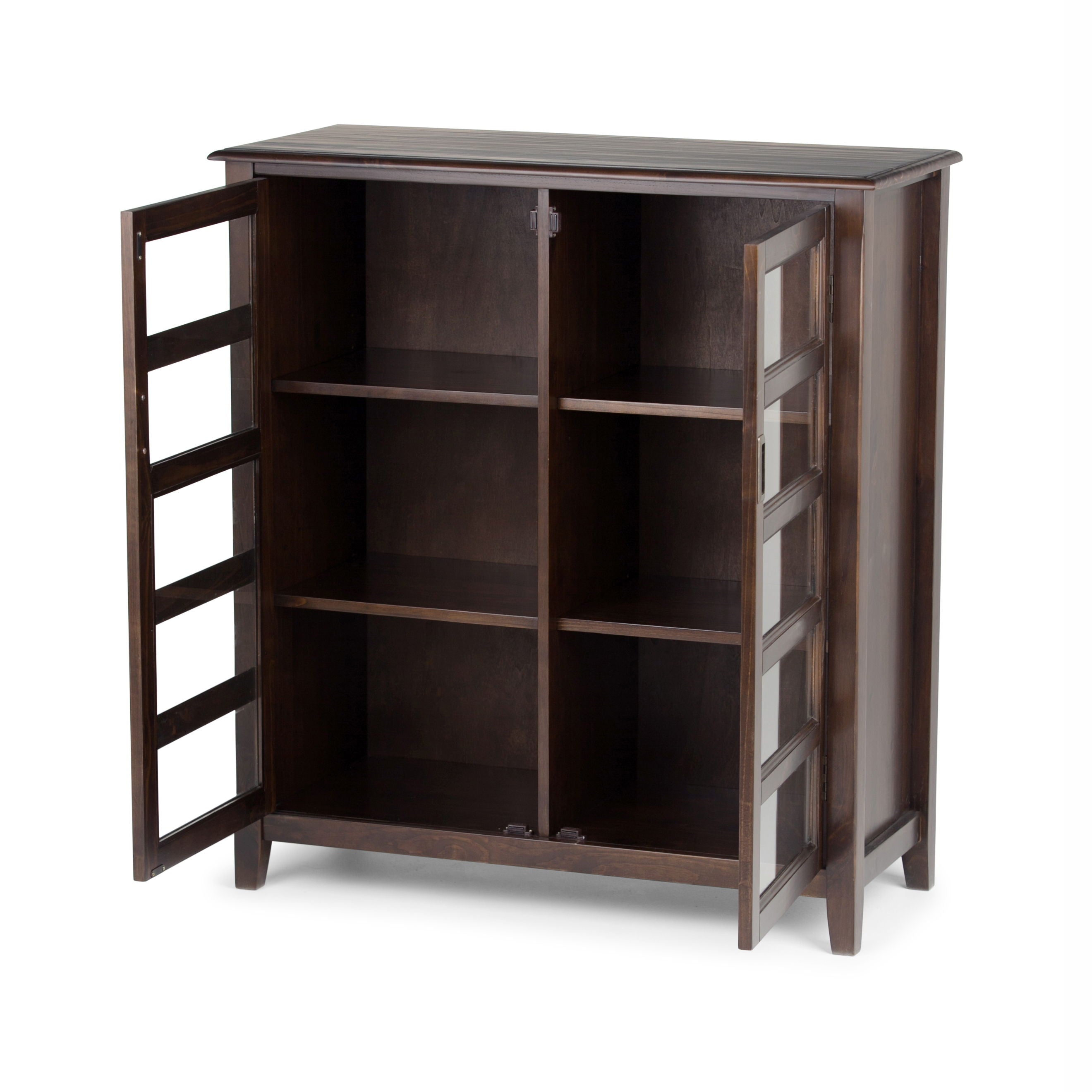 Burlington - Medium Storage Cabinet - Mahogany Brown - Best Buy Furniture