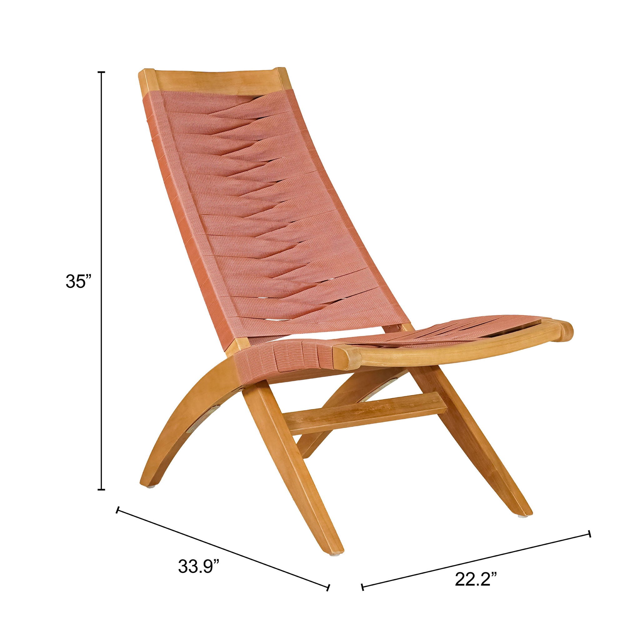 Rova - Lounge Chair - Terracotta