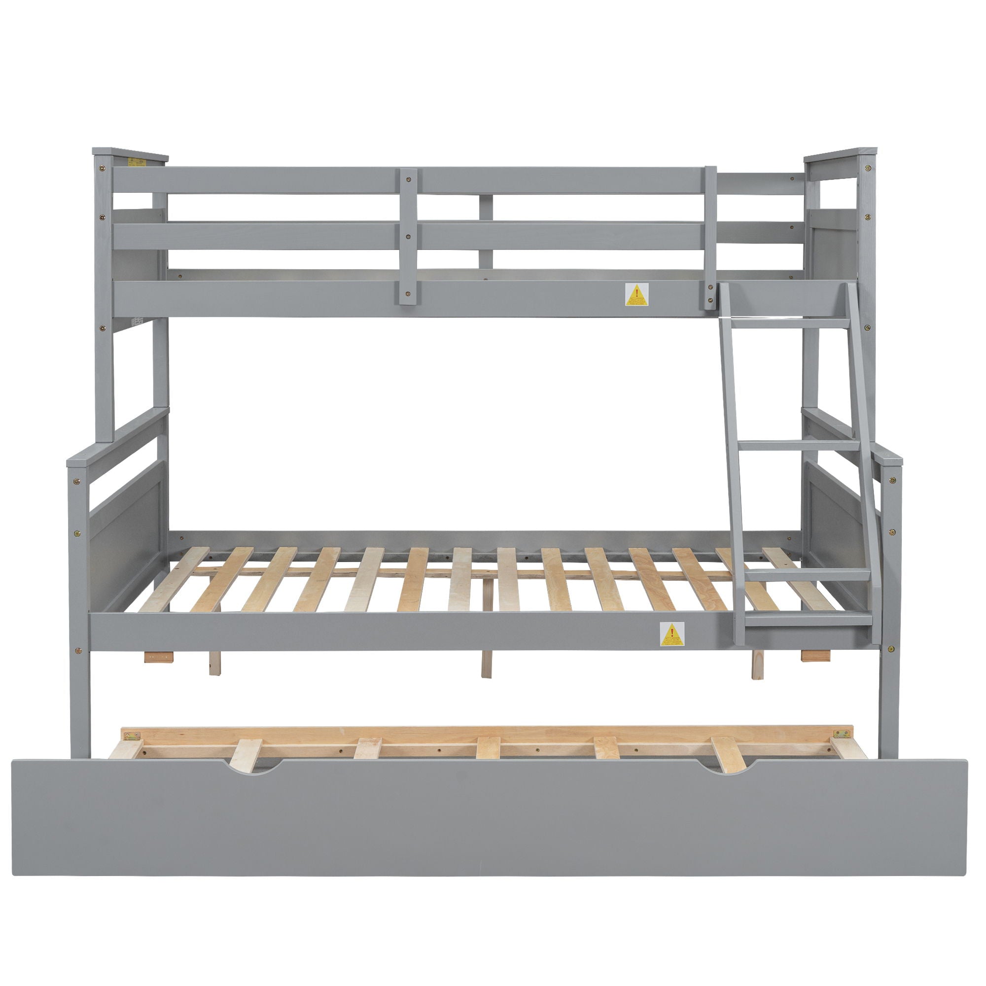Bunk Bed With Ladder And Safety Guardrail